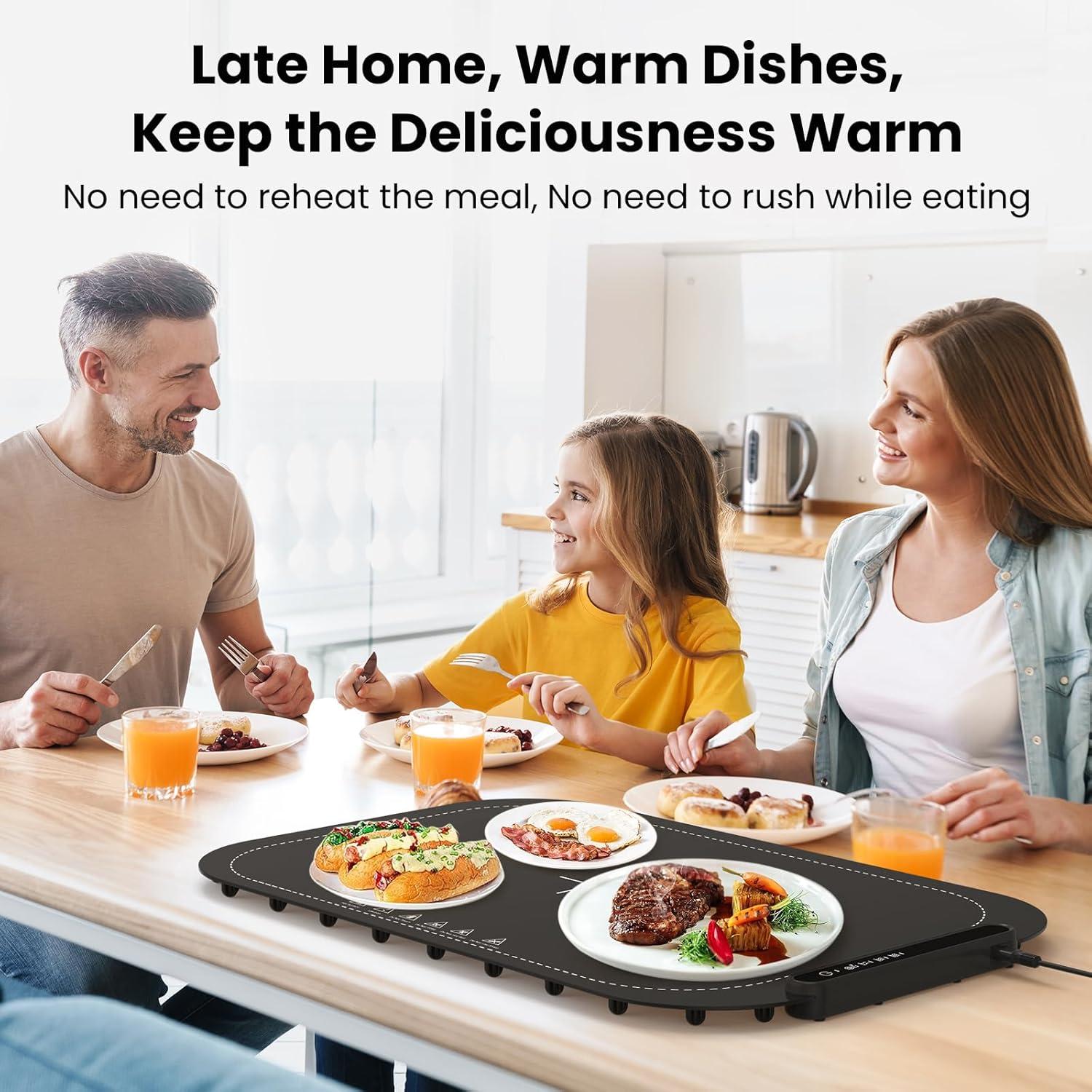 Bandeja Calentadora Eléctrica Yeviaoy Plegable 1.65kg