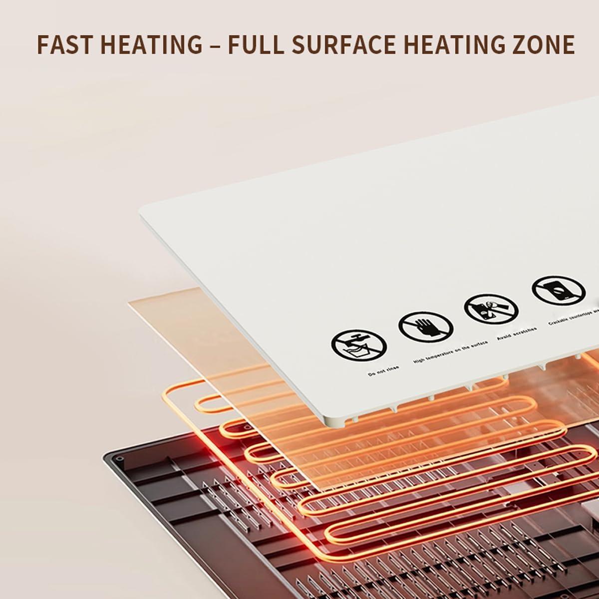 Alfombrilla Calentadora Eléctrica LFLFWY 60x38cm 5 Niveles Temperatura