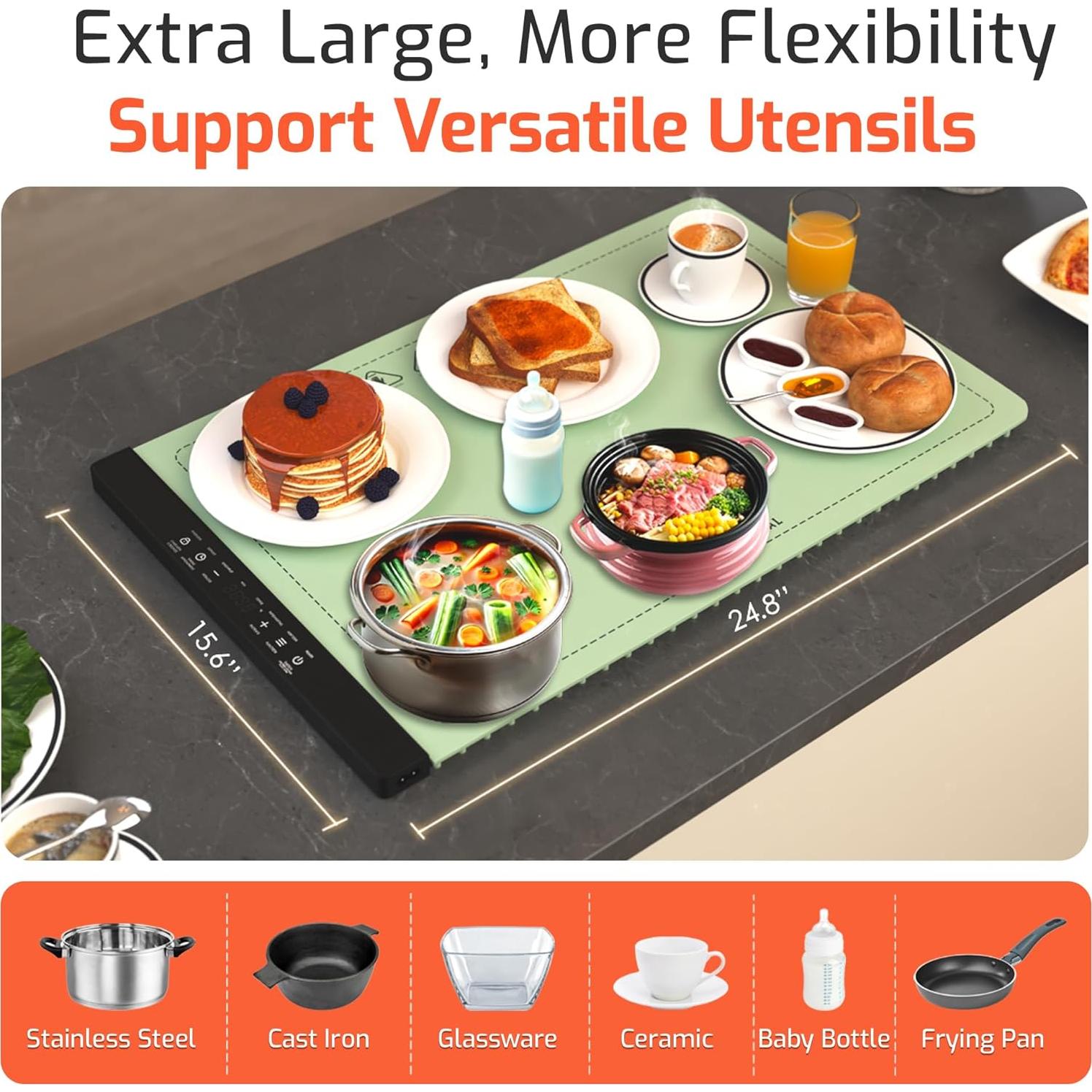 Alfombrilla Calentadora de Comida TinyTifal 63x39cm 280W