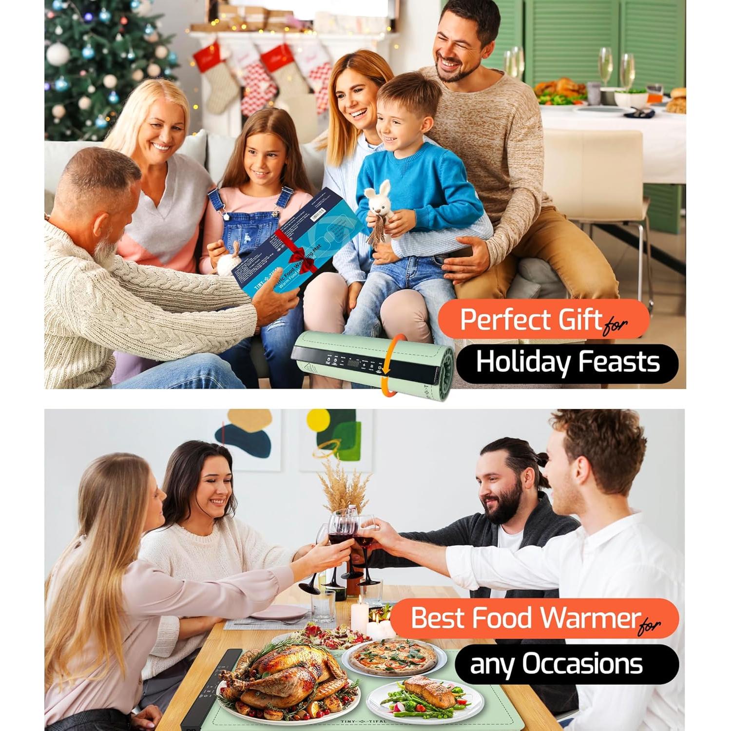 Alfombrilla Calentadora de Comida TinyTifal 63x39cm 280W