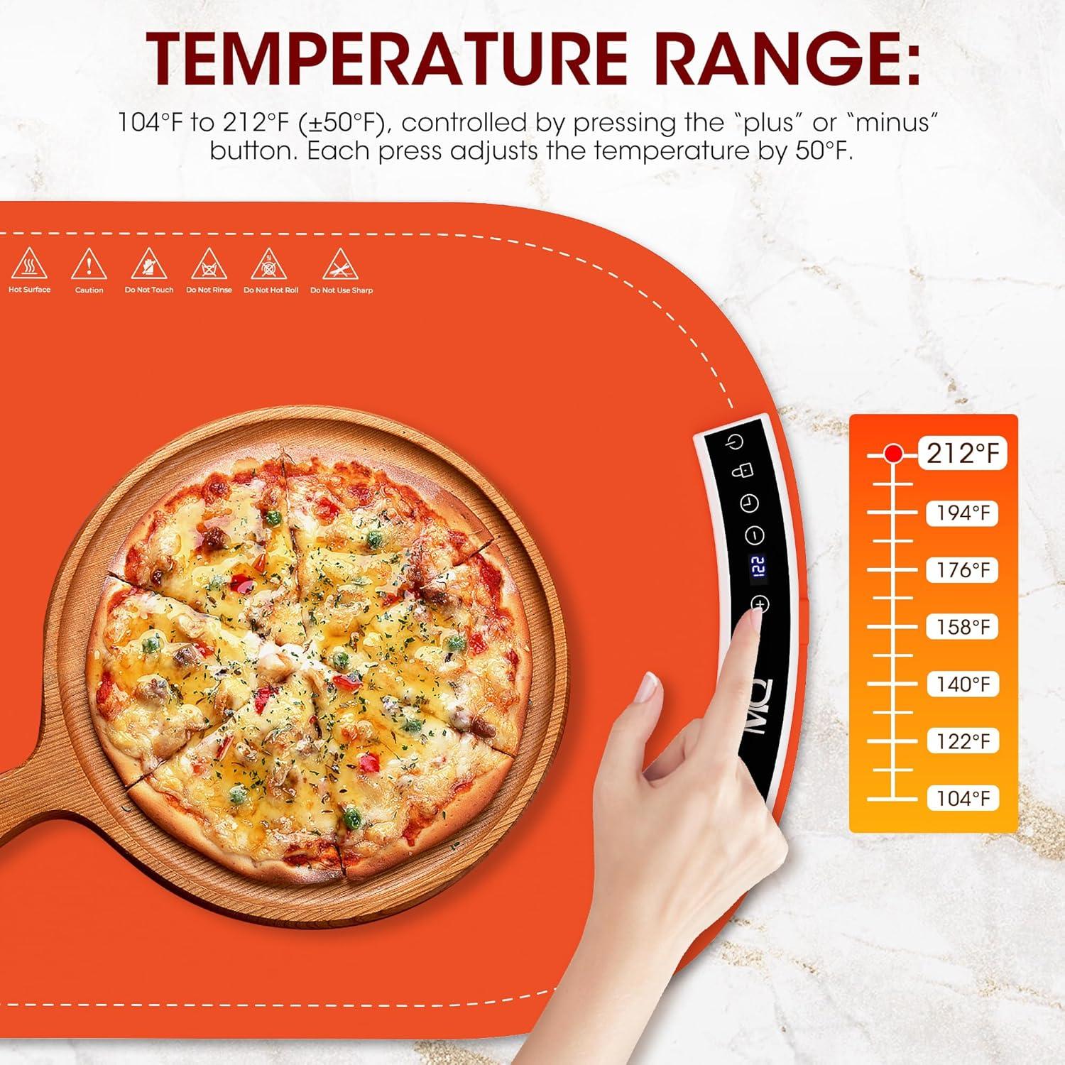 Alfombrilla Calentadora MQ Extra Grande 40-100°C Rojo/Blanco