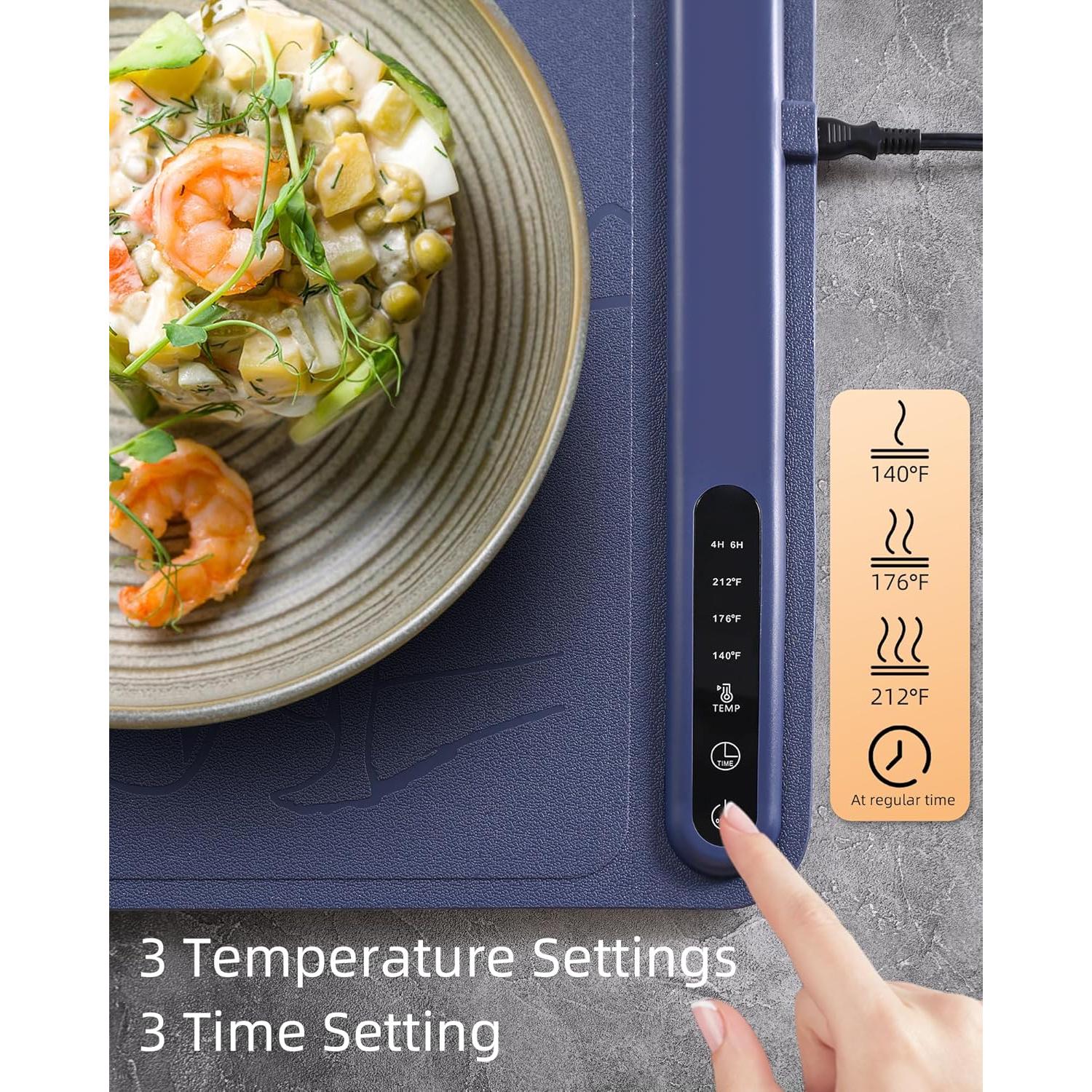 Alfombrilla Calentadora Eléctrica SKPAND 60x40 cm 3 Temperaturas