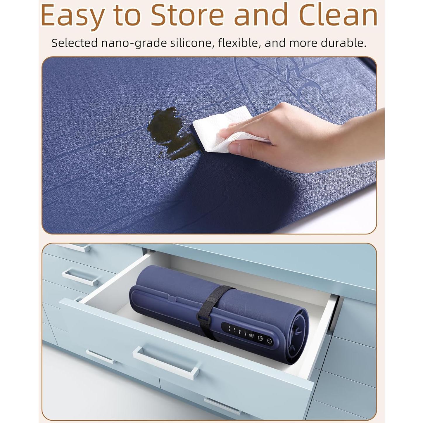 Alfombrilla Calentadora Eléctrica SKPAND 60x40 cm 3 Temperaturas