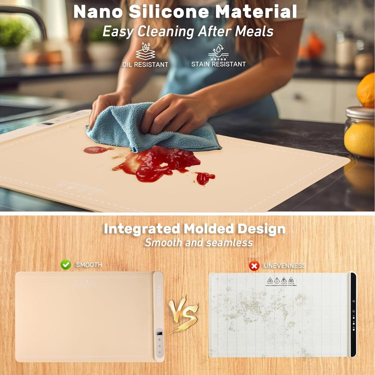 Bandeja Calentadora Eléctrica Effidula de Silicona Nano 6 Temperaturas