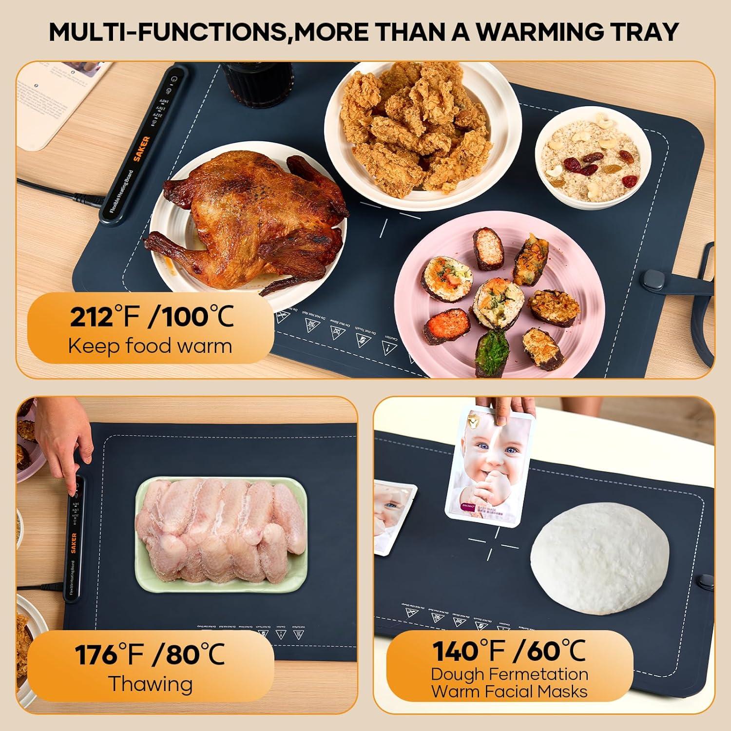 Alfombrilla Calentadora Saker 60x40cm 3 Temperaturas Plegable