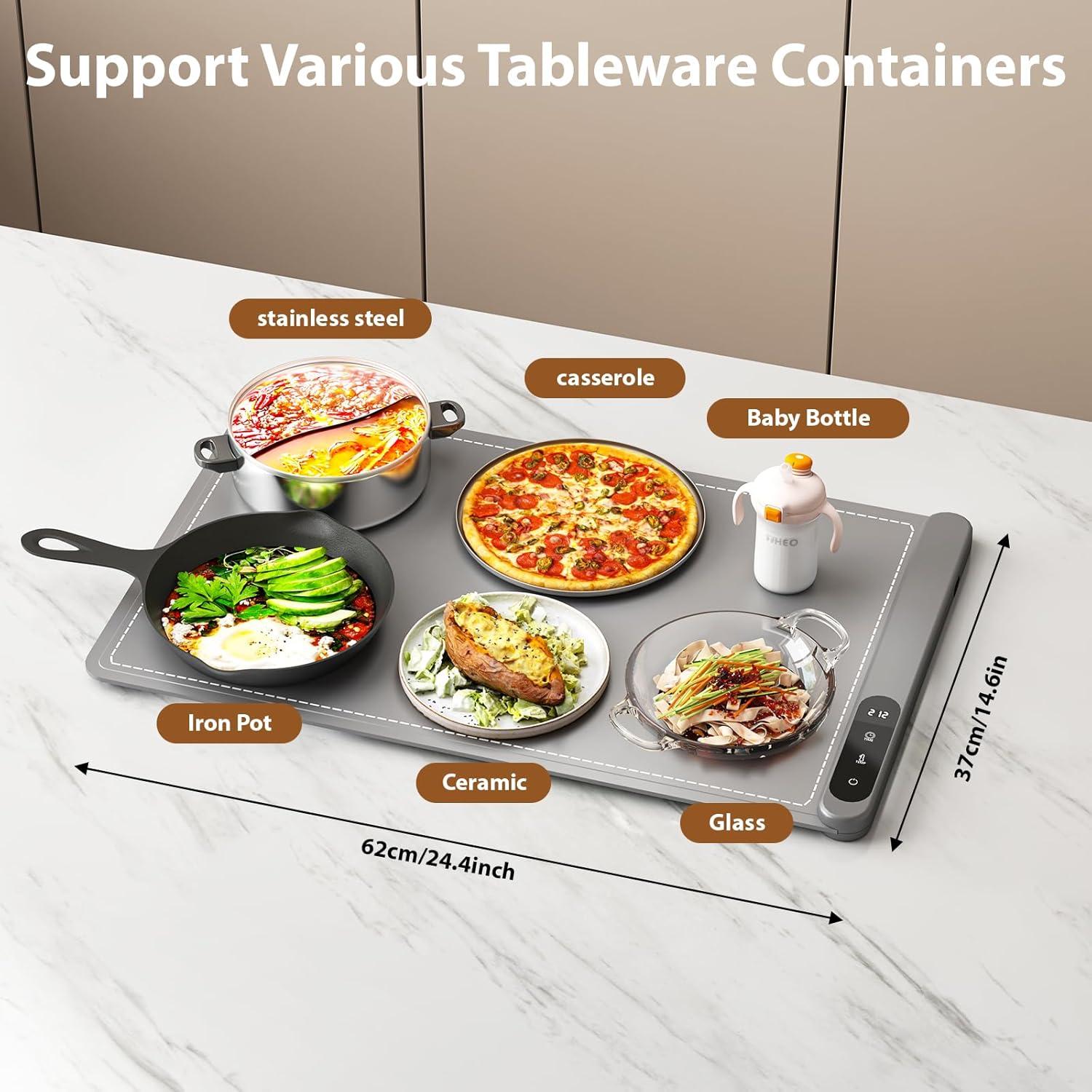 Alfombrilla Calentadora Eléctrica de Grafeno 500W con Temporizador