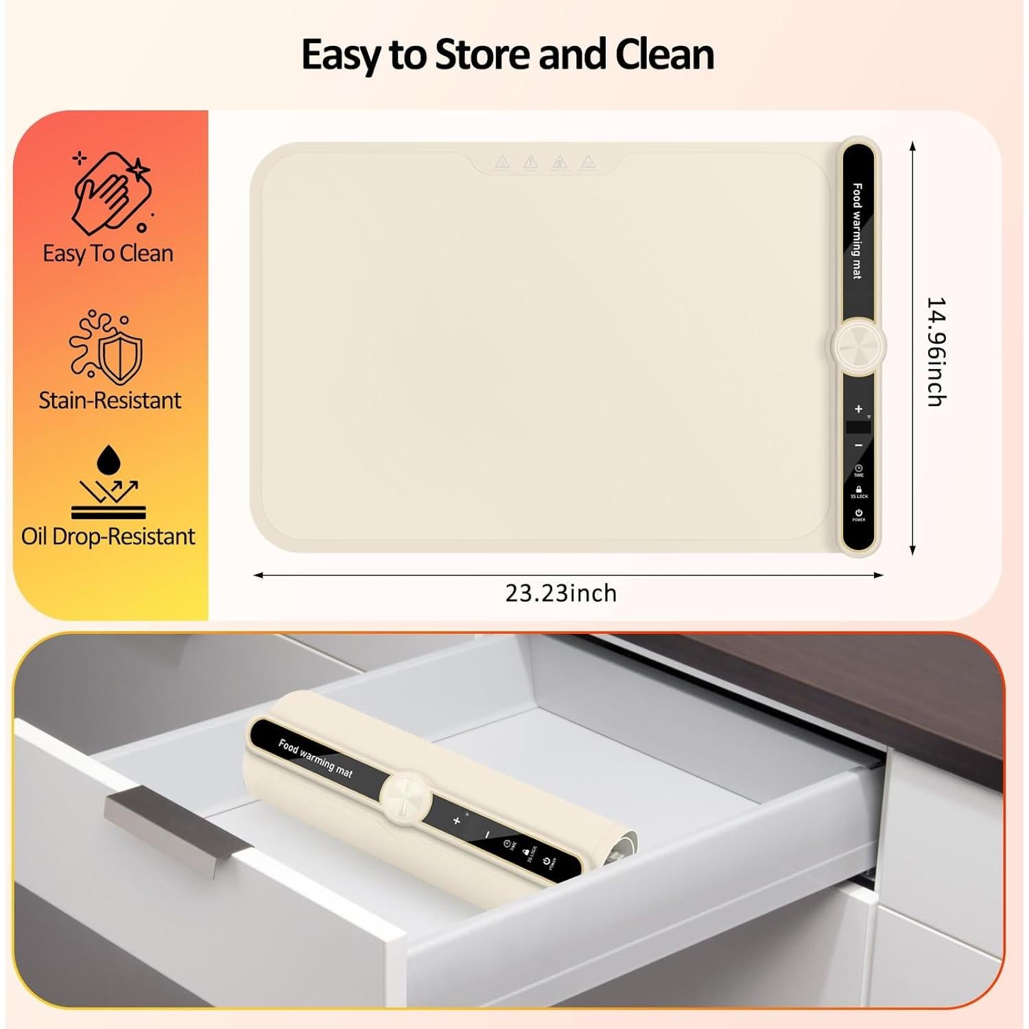 Alfombrilla Calentadora Eléctrica OcePor 9 Niveles 1.48 kg