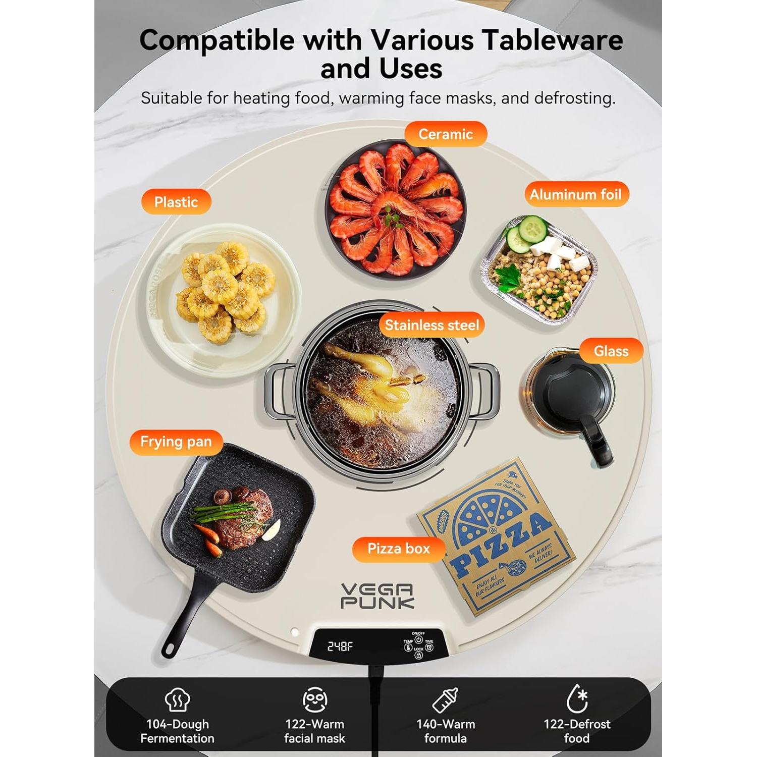 Alfombrilla Calentadora de Silicona Vegapunk 65 cm 300W 9 Temperaturas