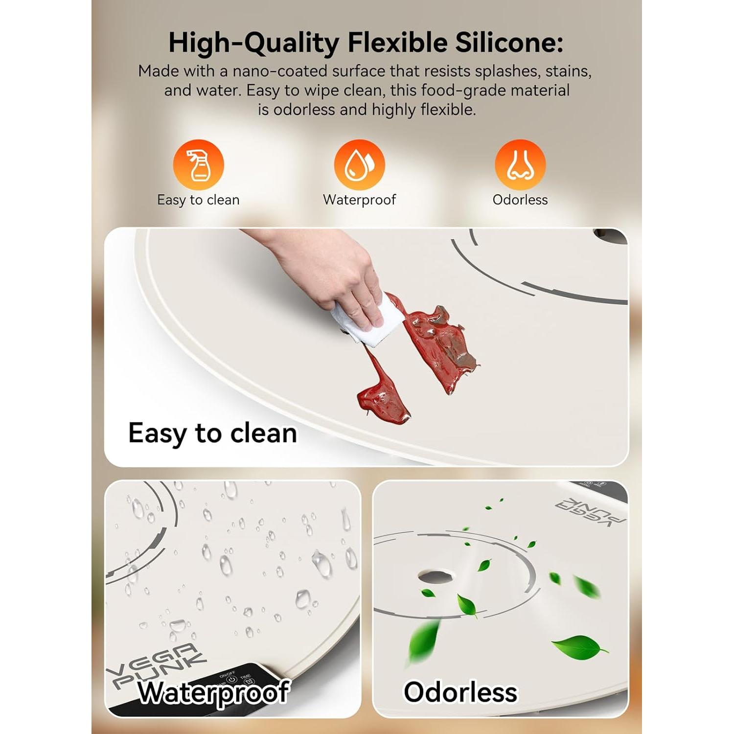 Alfombrilla Calentadora de Silicona Vegapunk 65 cm 300W 9 Temperaturas