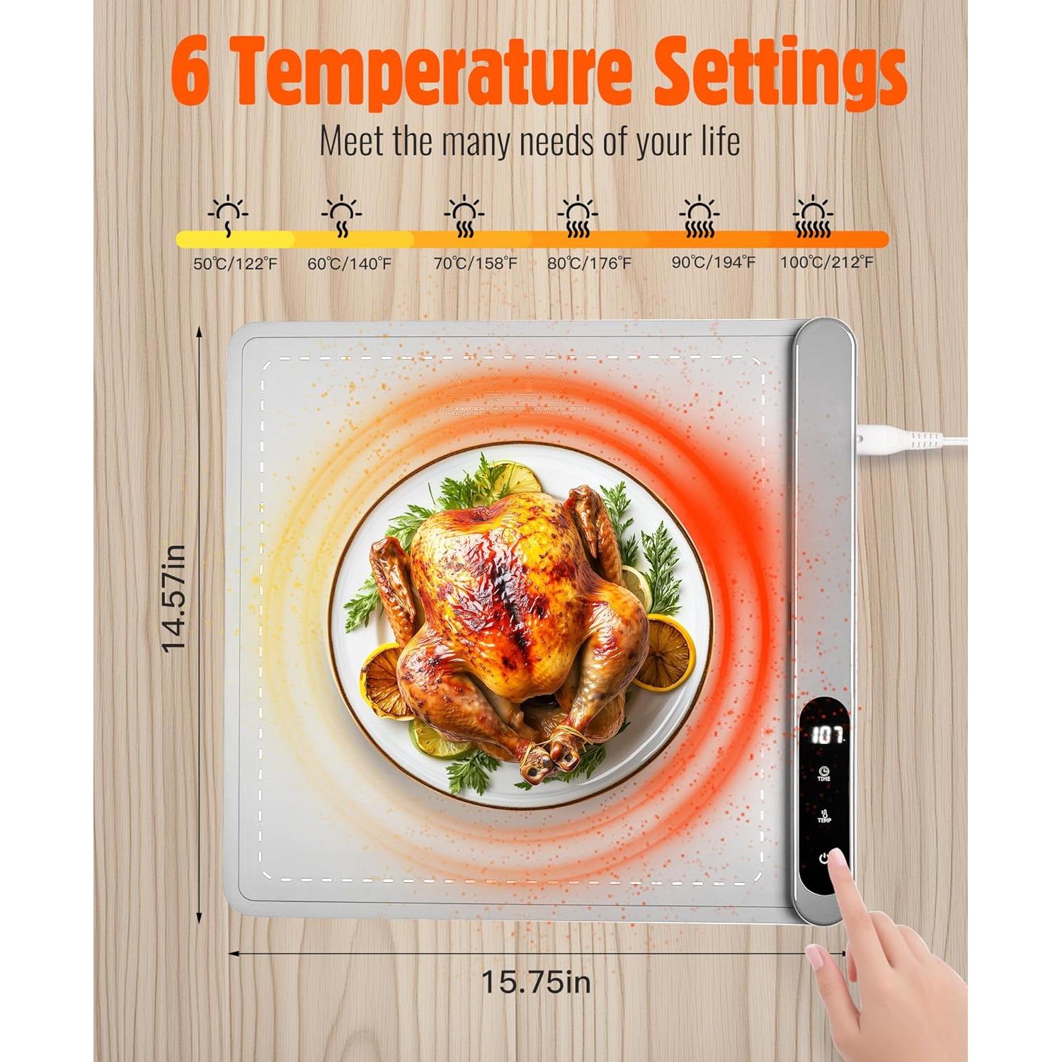 Alfombrilla Calentadora Eléctrica XUPAINC 39.88x37.10cm 300W