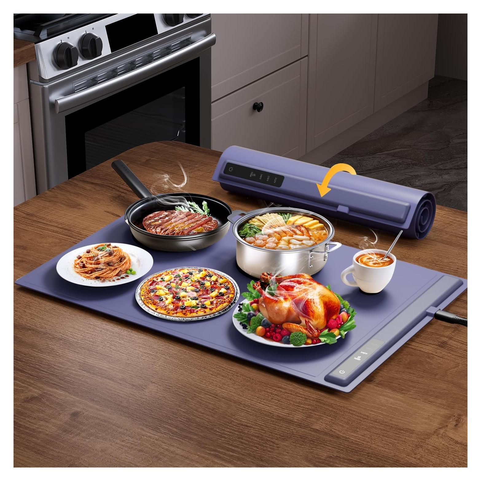 Alfombrilla Calentadora de Comida FULSUNT Azul 3 Temperaturas