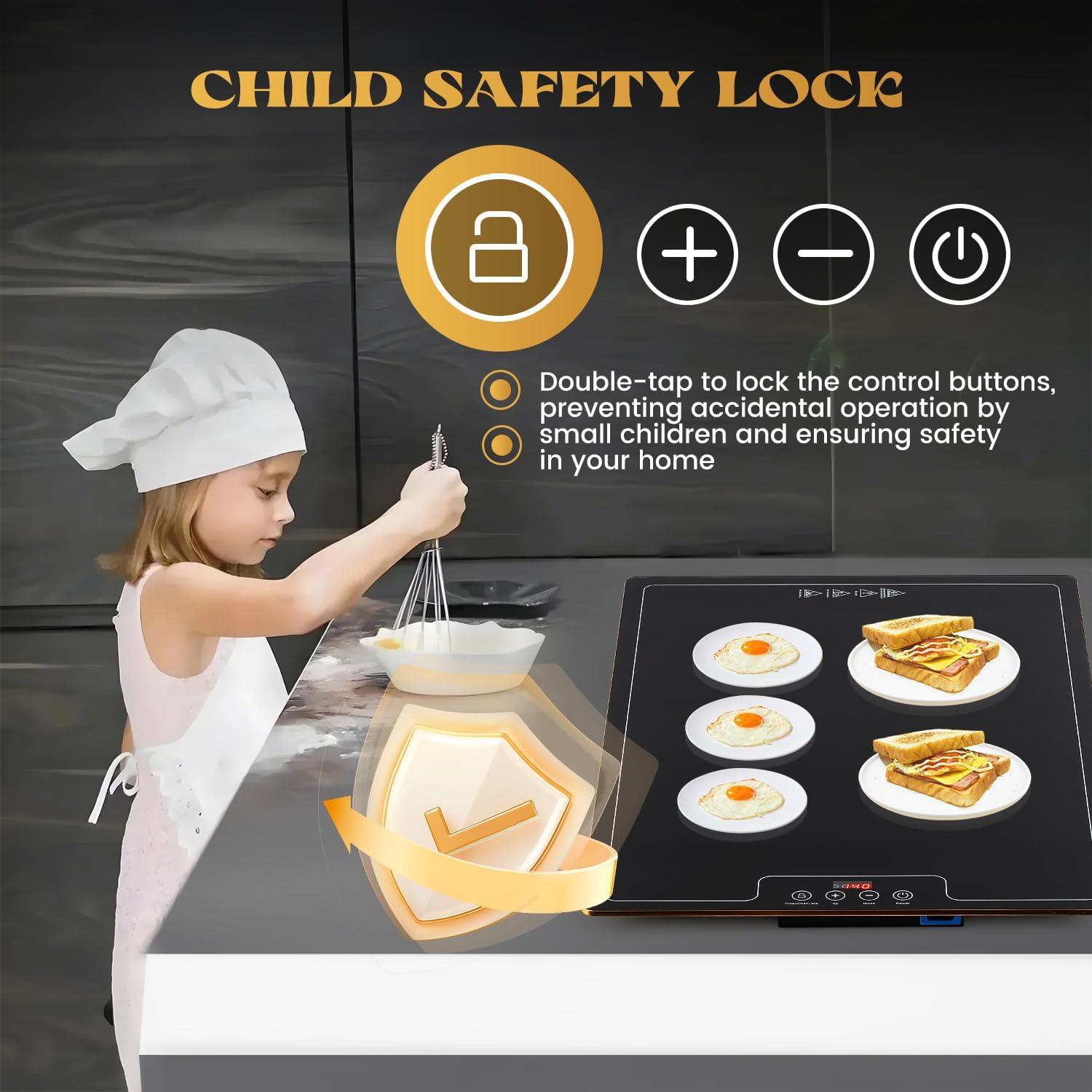 Bandeja Calentadora Eléctrica Newhai DZ-17 61x41 cm Temperatura Ajustable