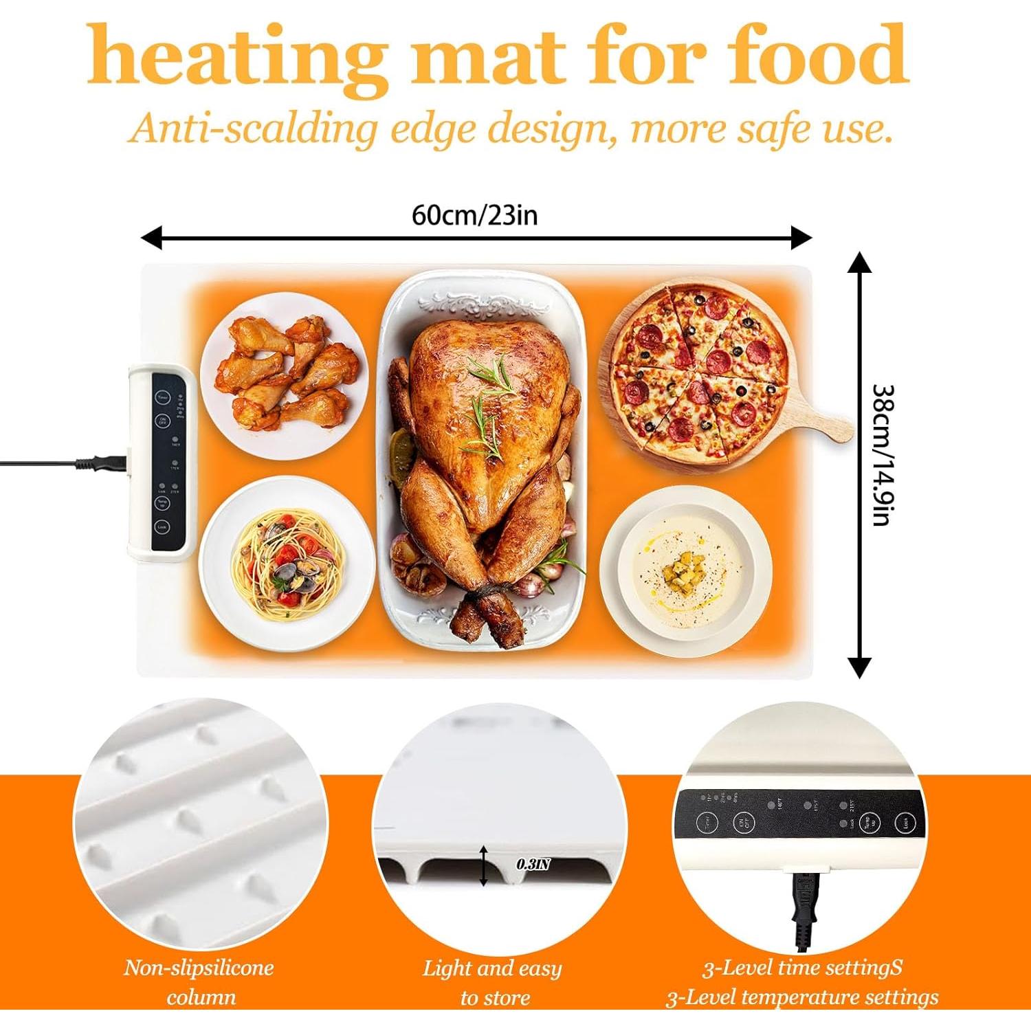 Alfombrilla Calentadora Eléctrica FENGSHOUNIAN 59.2x38.1cm 3 Niveles