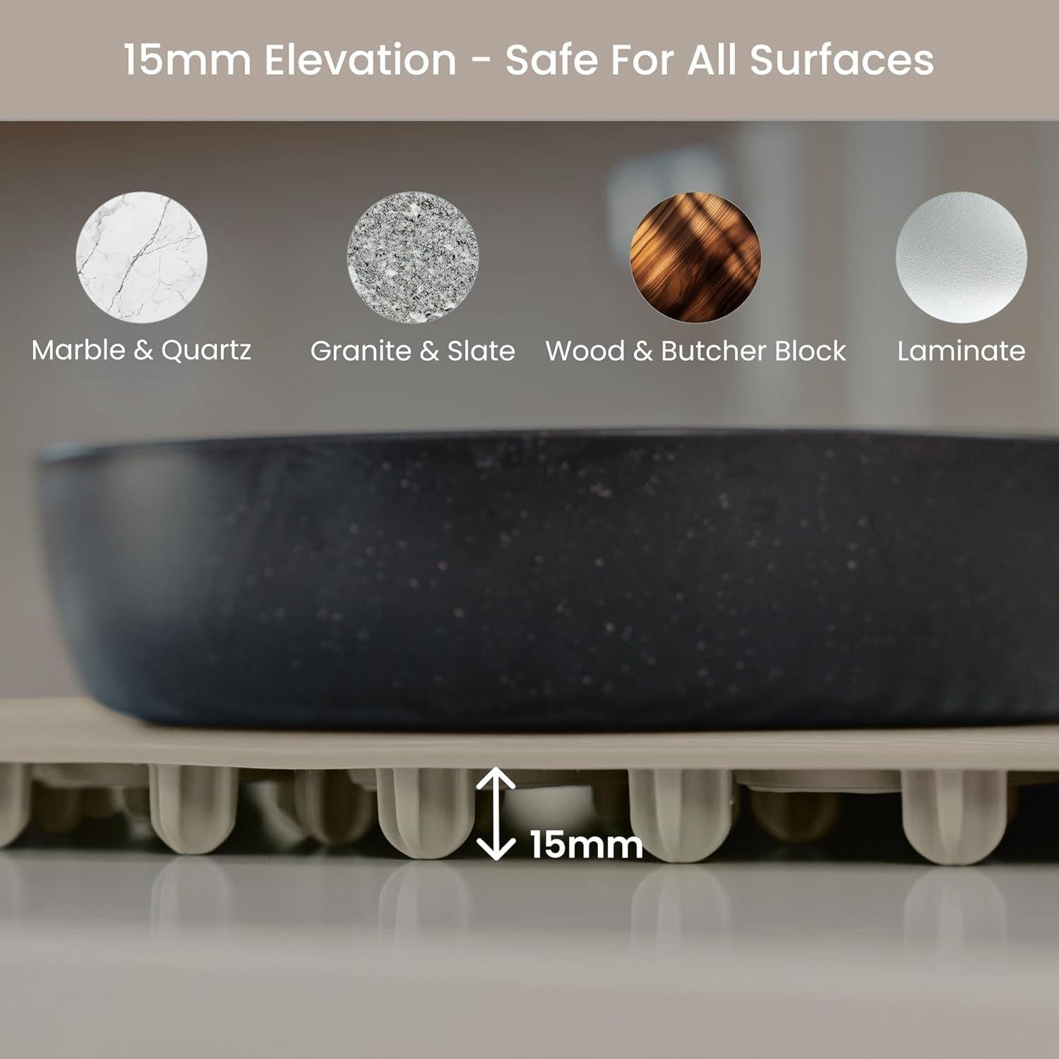 Alfombrilla Calentadora Eléctrica Plateful 40.6x53.3cm Gris