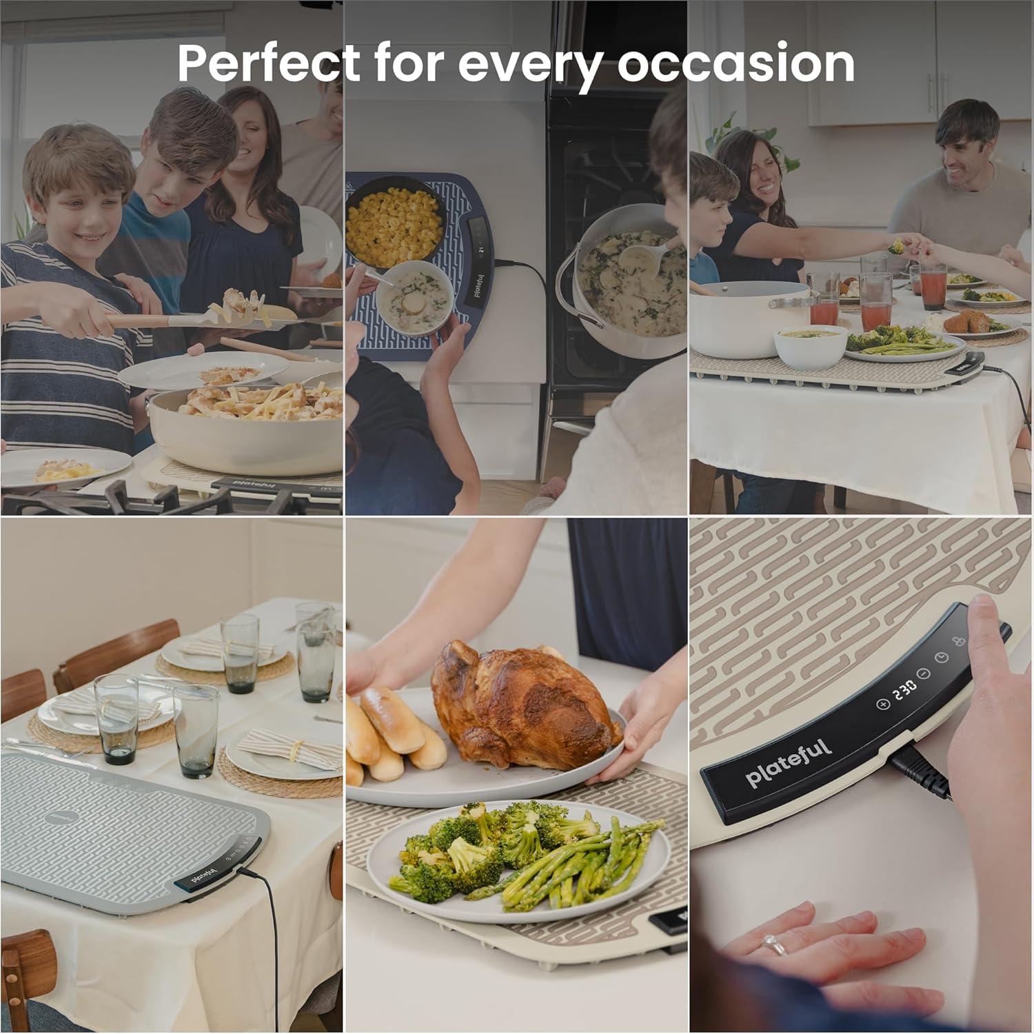 Alfombrilla Calentadora Eléctrica Plateful 40.6x53.3cm Gris