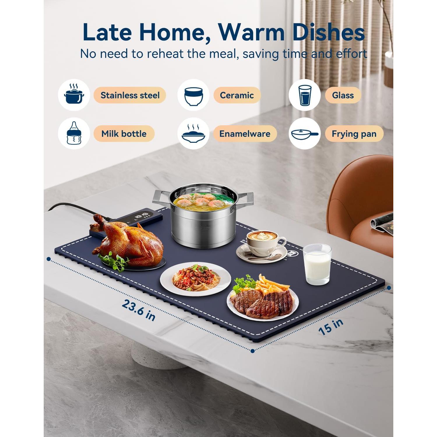 Bandeja Calentadora Eléctrica CAMKEY ZH-2401 60x38cm 3 Temperaturas