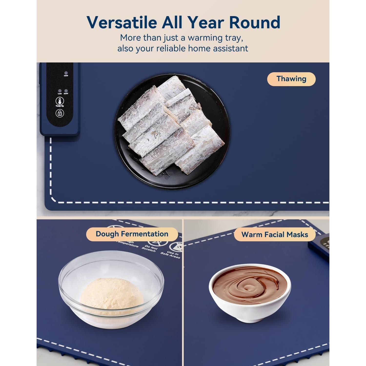 Bandeja Calentadora Eléctrica CAMKEY ZH-2401 60x38cm 3 Temperaturas