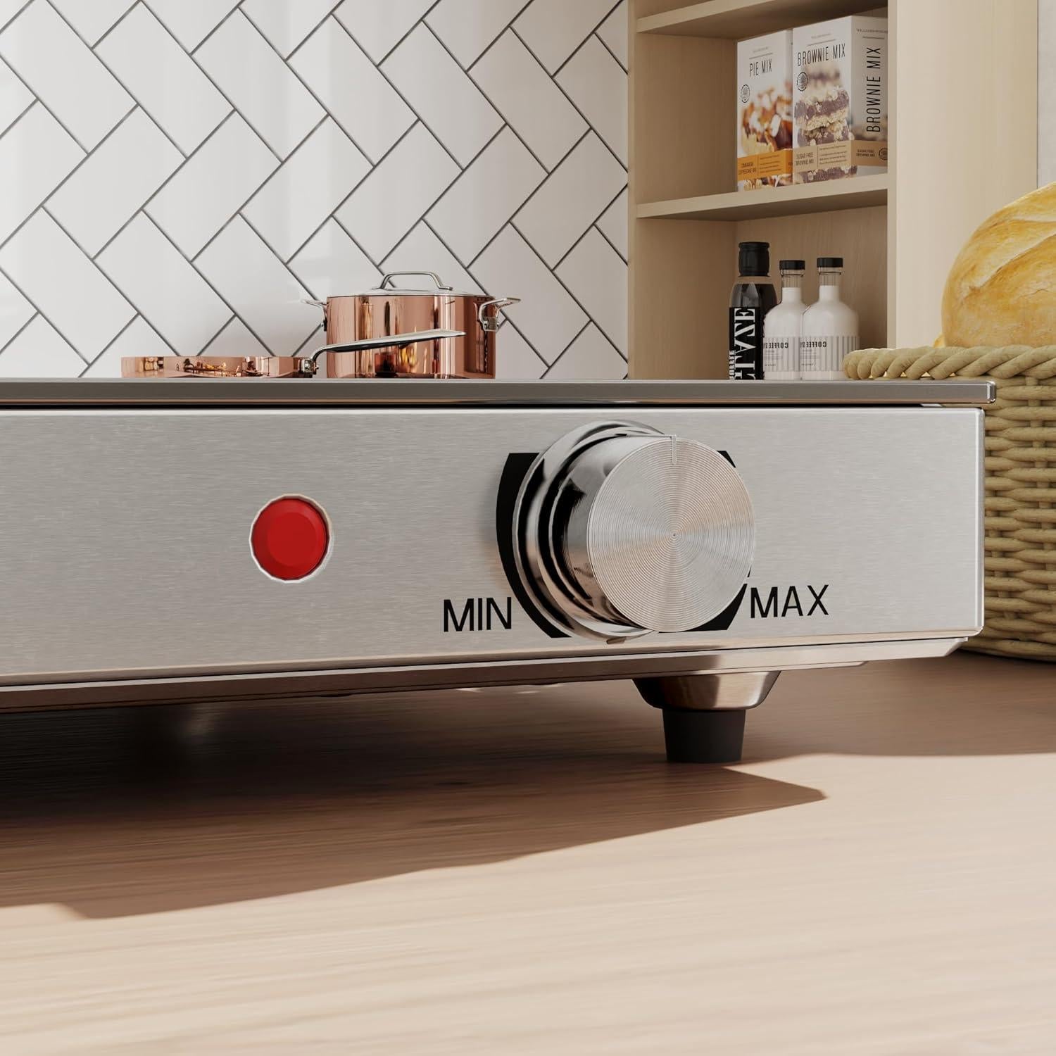 Bandeja Calentadora Eléctrica HOMCOM 56x35.6cm Temperatura Ajustable