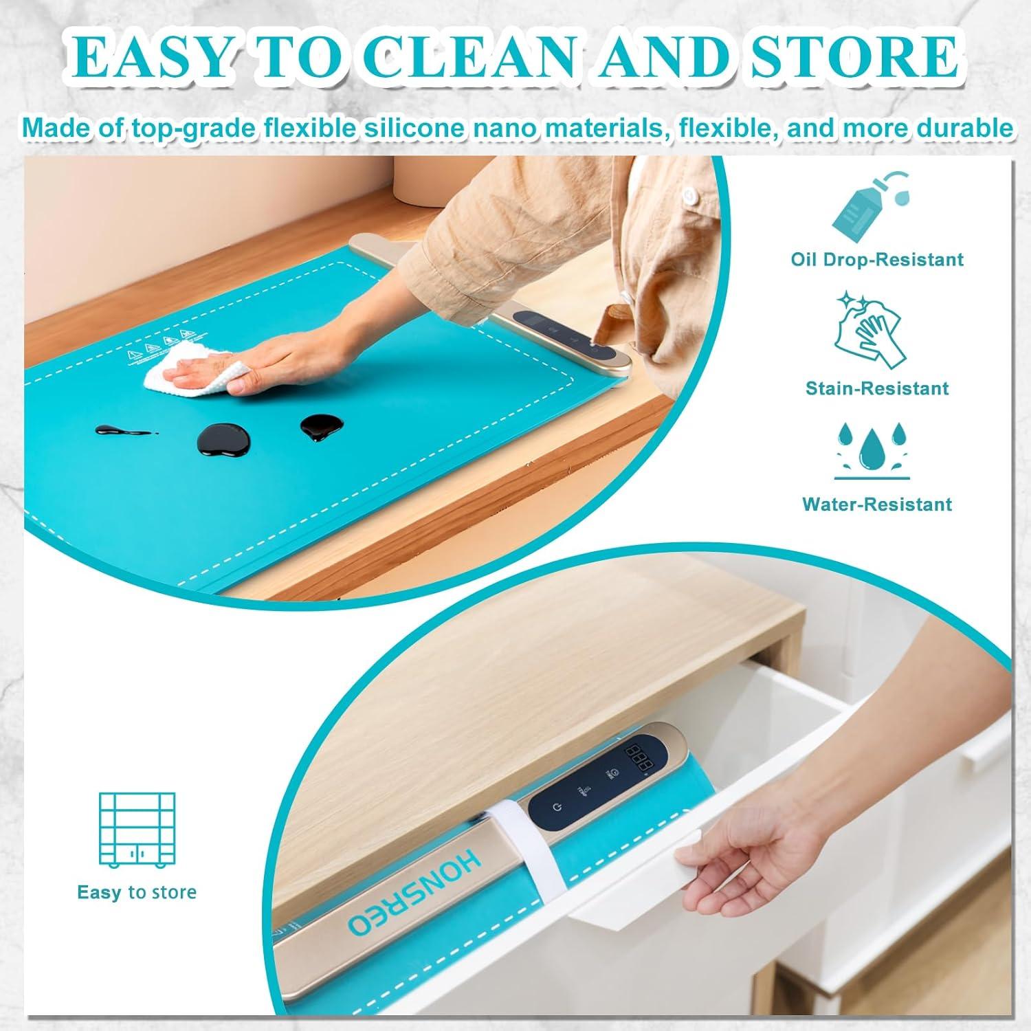 Bandeja Calentadora Eléctrica HONSREO 60x36.8cm 6 Modos Temperatura