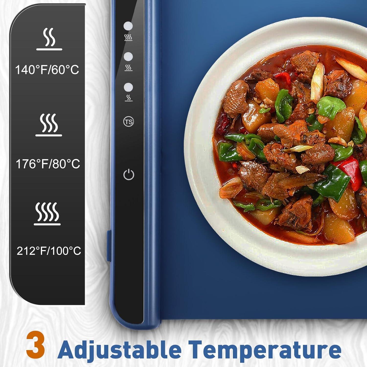 Bandeja Calentadora Eléctrica WOLOYHEATIE 1.52kg 3 Temperaturas