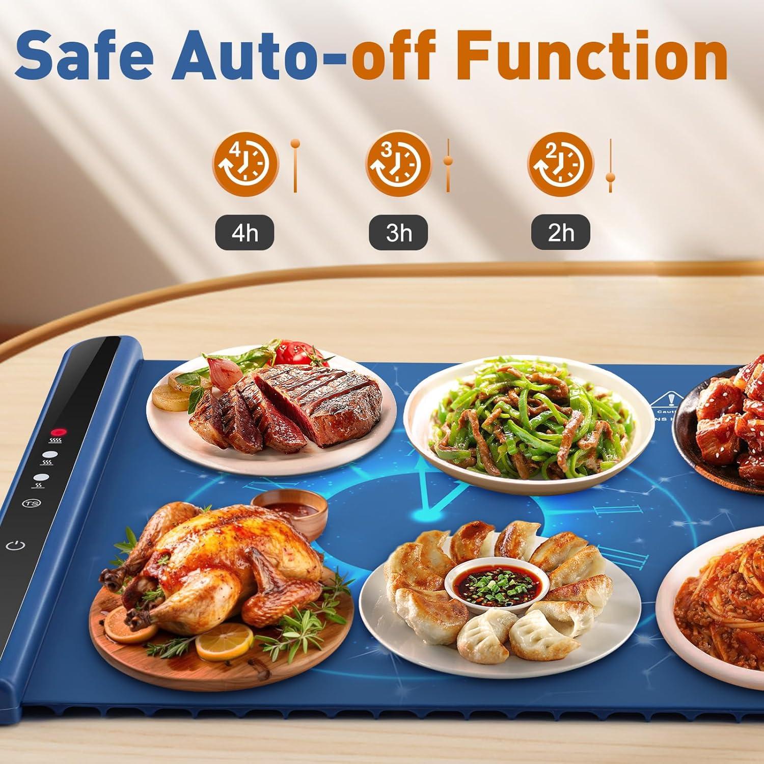 Bandeja Calentadora Eléctrica WOLOYHEATIE 1.52kg 3 Temperaturas