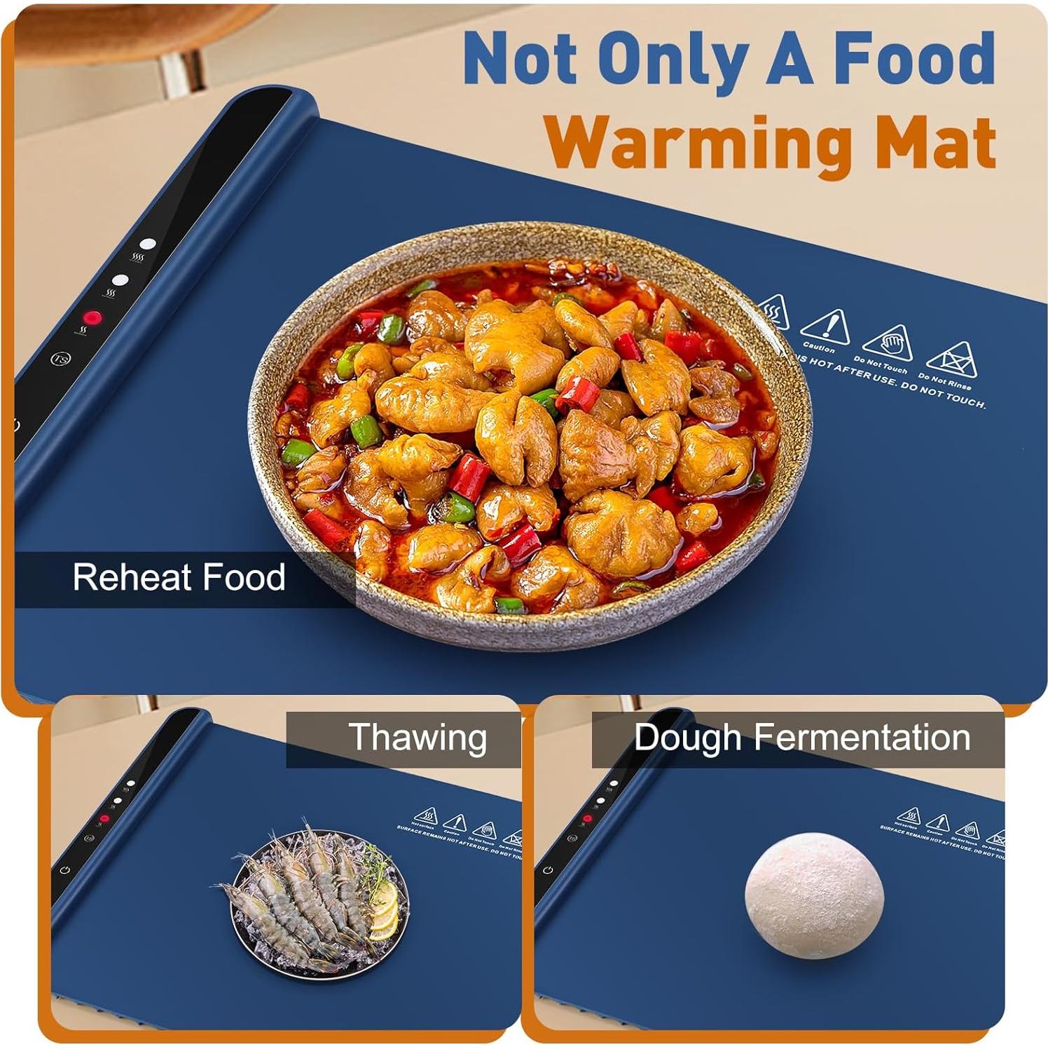 Bandeja Calentadora Eléctrica WOLOYHEATIE 1.52kg 3 Temperaturas