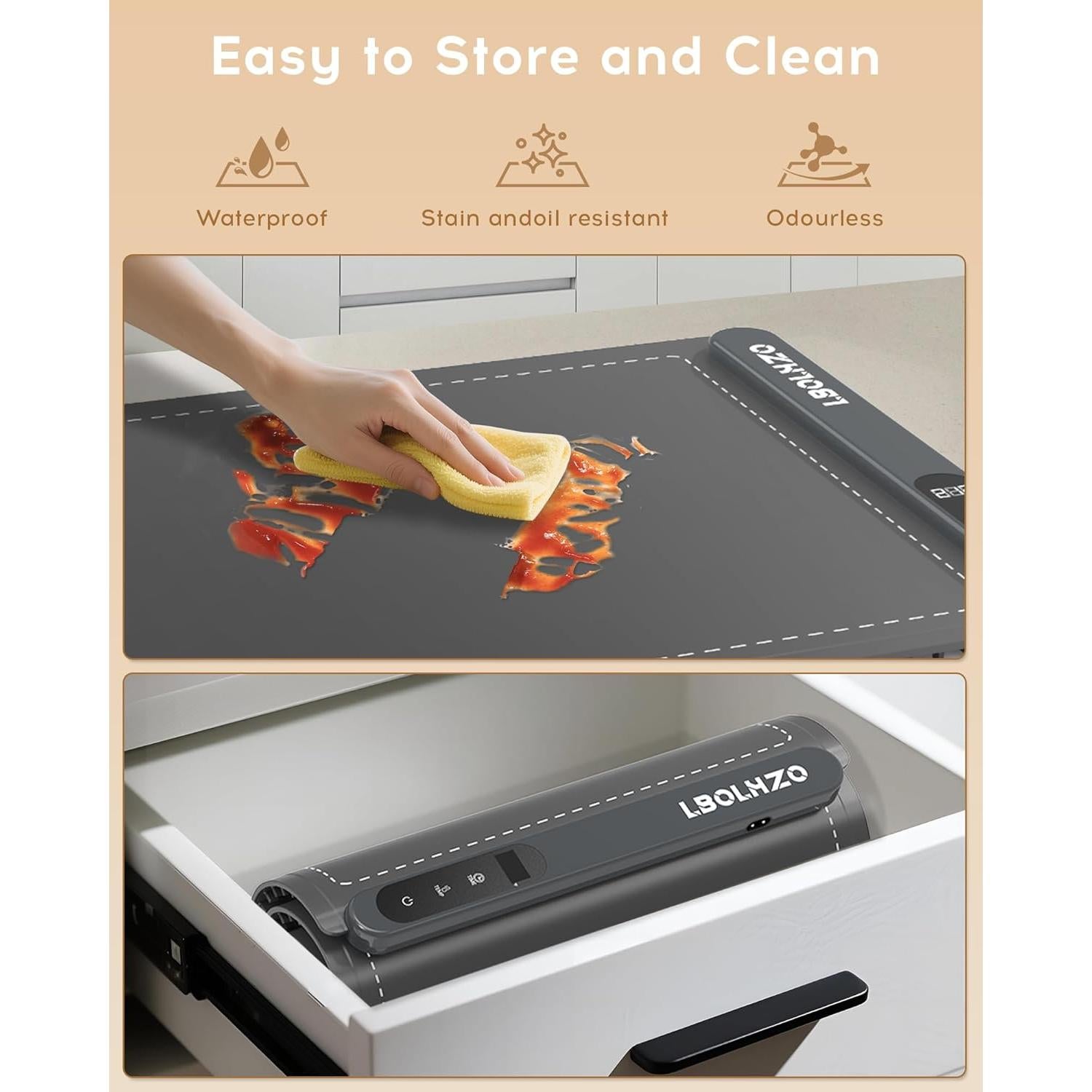 Alfombrilla Calentadora de Comida 580W Extra Grande 91x41cm