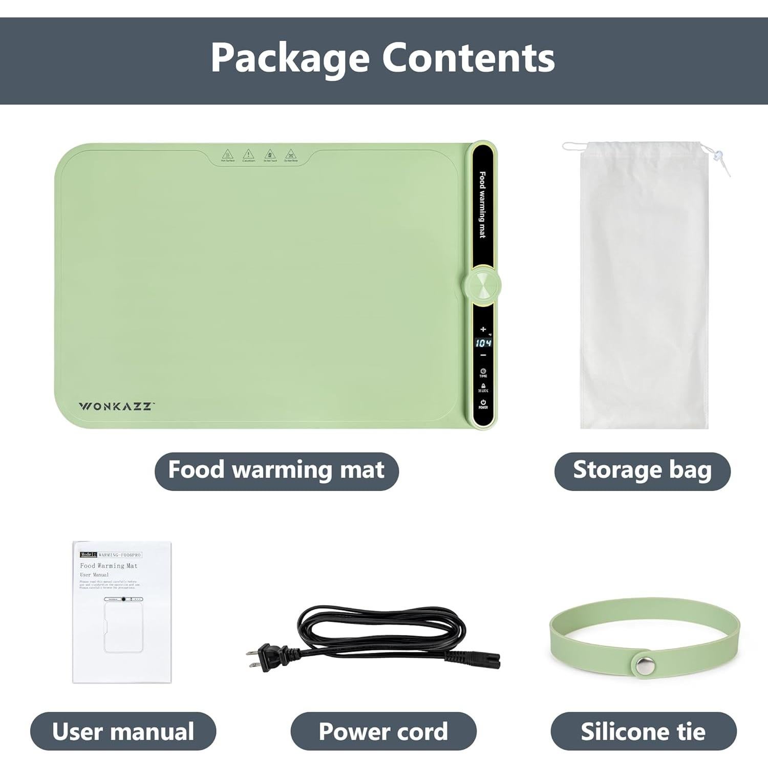 Alfombrilla Calentadora Eléctrica WONKAZZ 330W 9 Temperaturas