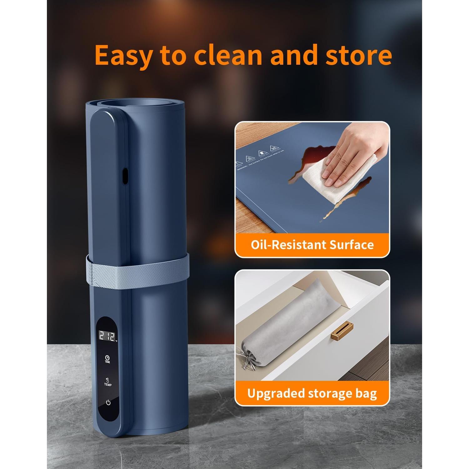 Bandeja Calentadora Eléctrica FAN HOME 60x37cm 500W Grafeno