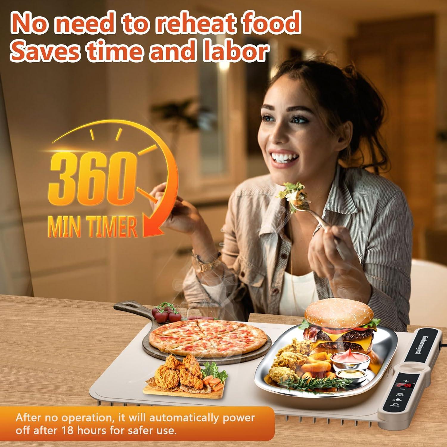 Alfombrilla Calentadora Eléctrica YoouDamy Beige 37.8x39.9cm