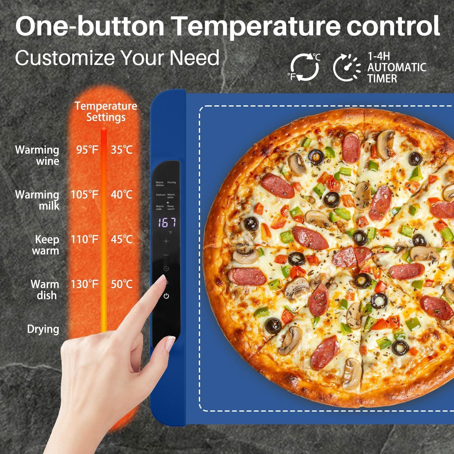 Alfombrilla Calentadora Eléctrica Xiamen 65x38cm Azul