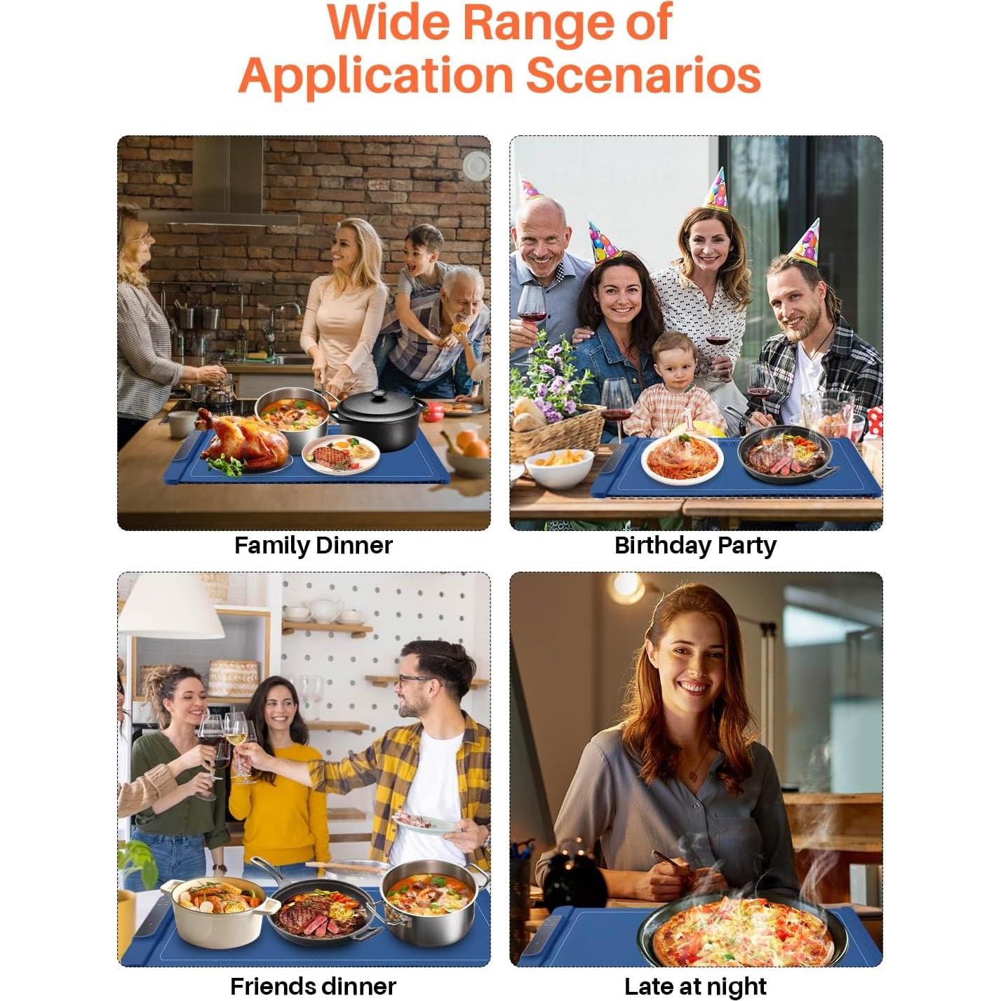 Alfombrilla Calentadora Eléctrica Xiamen 65x38cm Azul