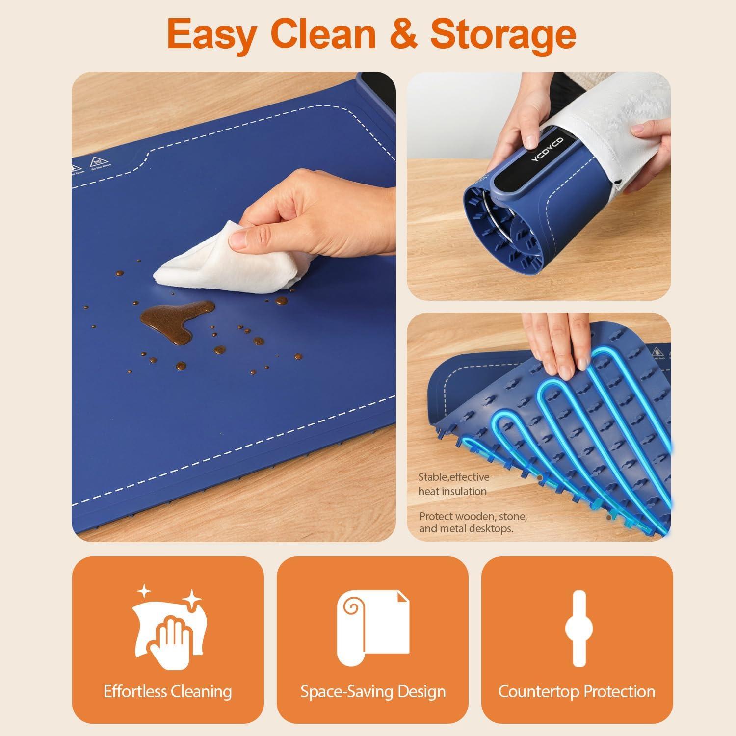 Alfombrilla Calentadora Eléctrica YCDYCD 330W 9 Niveles Azul Marino