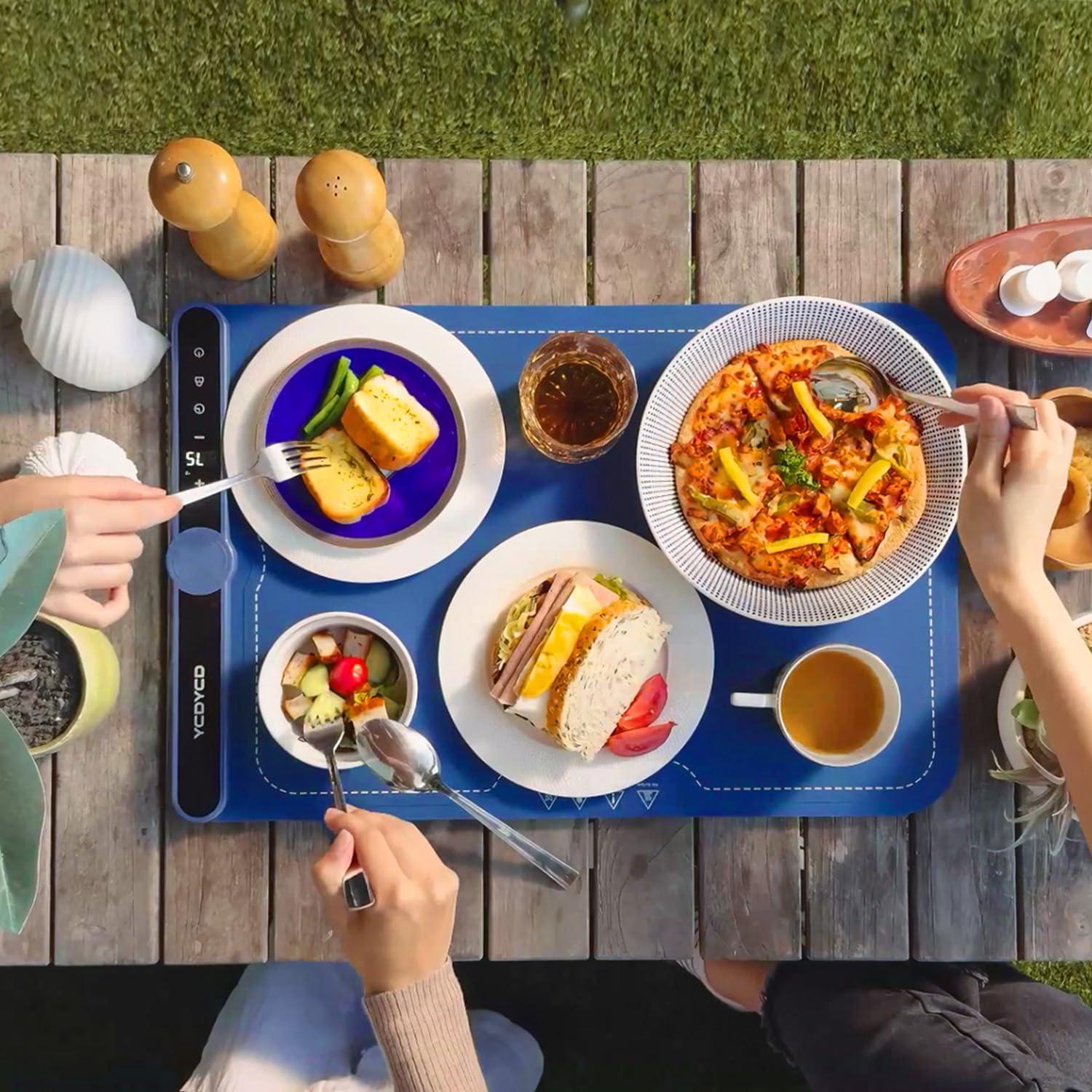 Alfombrilla Calentadora Eléctrica YCDYCD 330W 9 Niveles Azul Marino