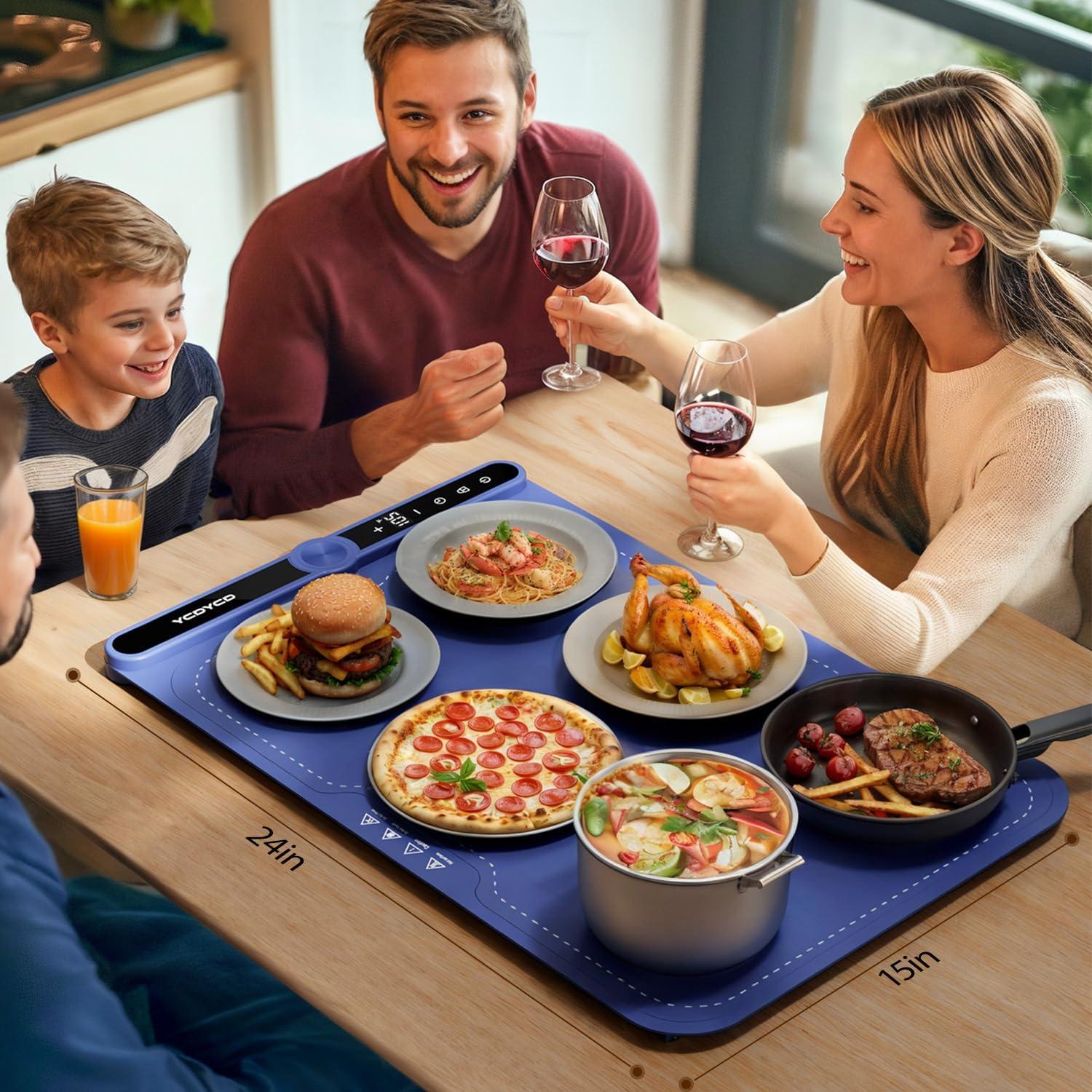 Alfombrilla Calentadora Eléctrica YCDYCD 330W 9 Niveles Azul Marino