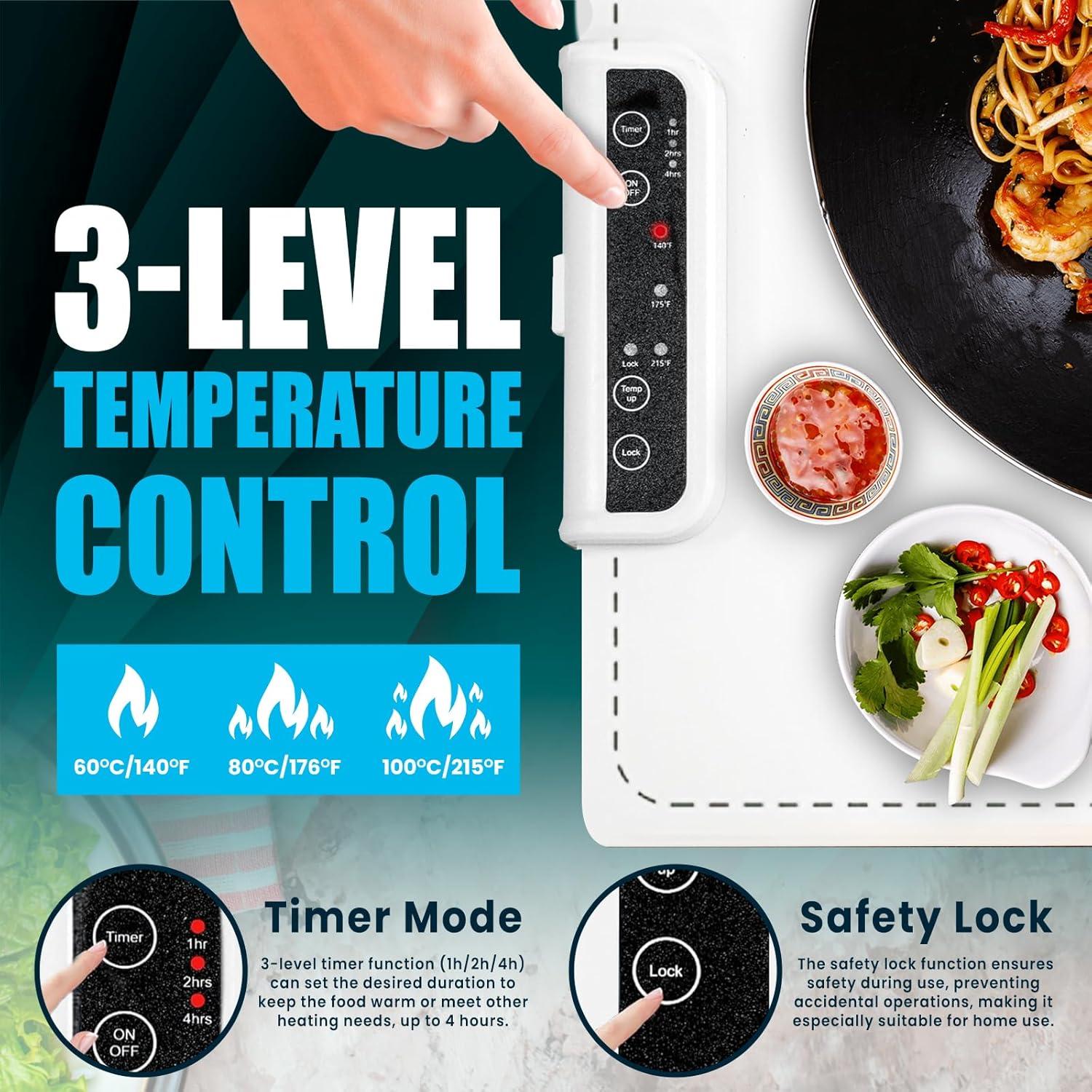 Alfombrilla Calentadora de Comida NatureServe 1.51kg Blanca