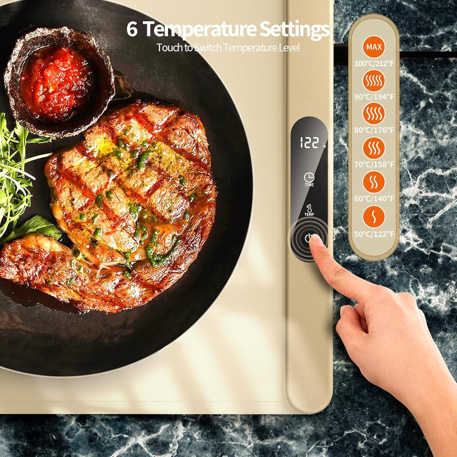 Alfombrilla eléctrica Retear 38.1x59.9cm 6 temperaturas ajustables