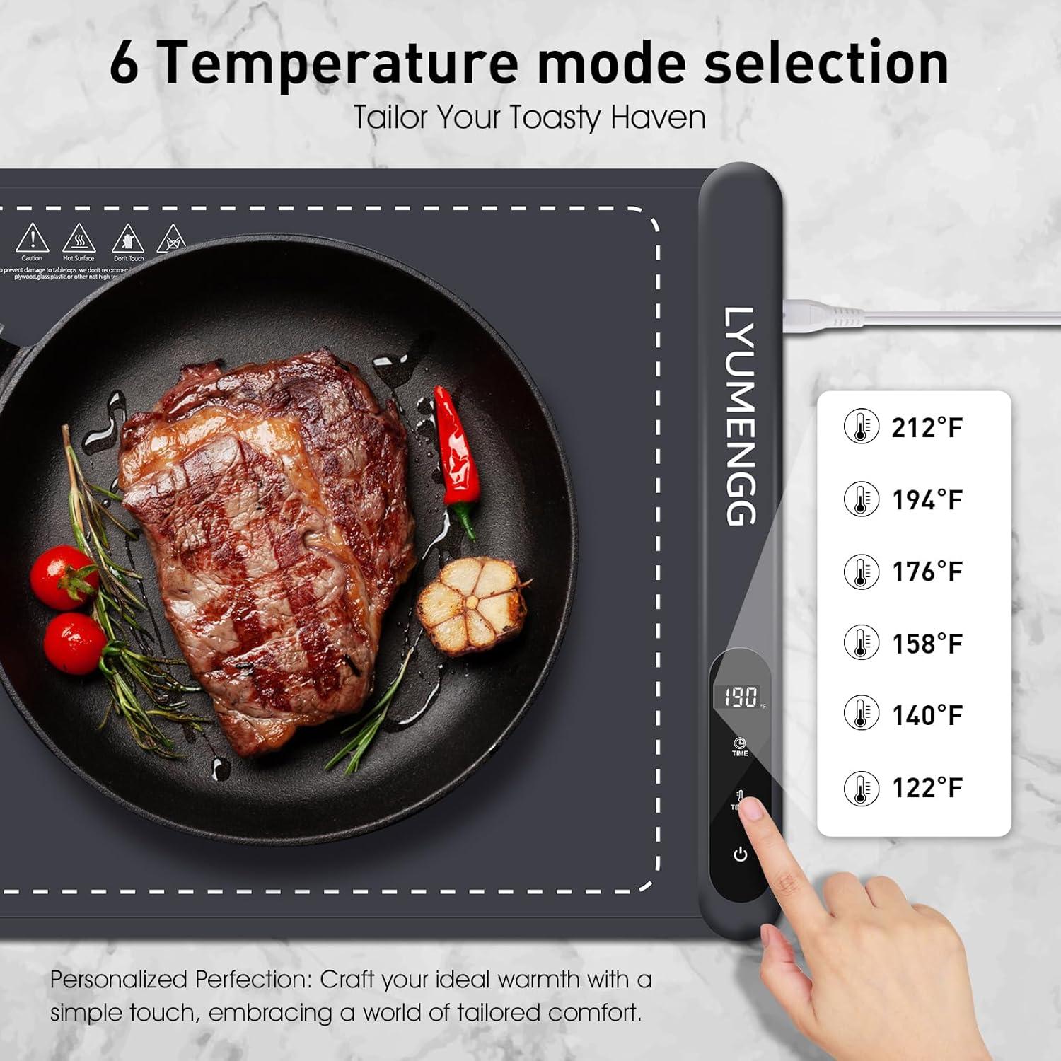 Calentador de Comida YUMENGG 500W Grafeno 61x41cm Gris