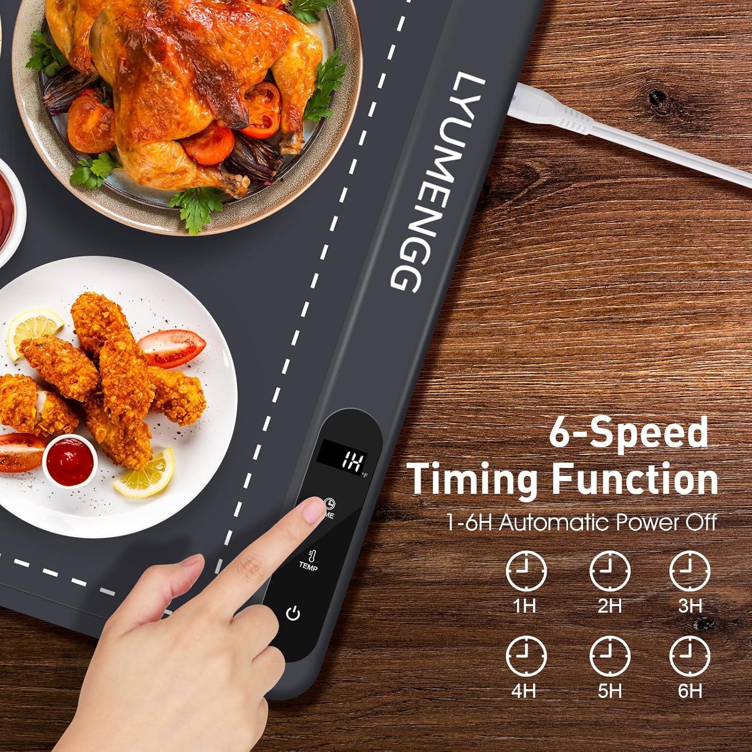 Calentador de Comida YUMENGG 500W Grafeno 61x41cm Gris