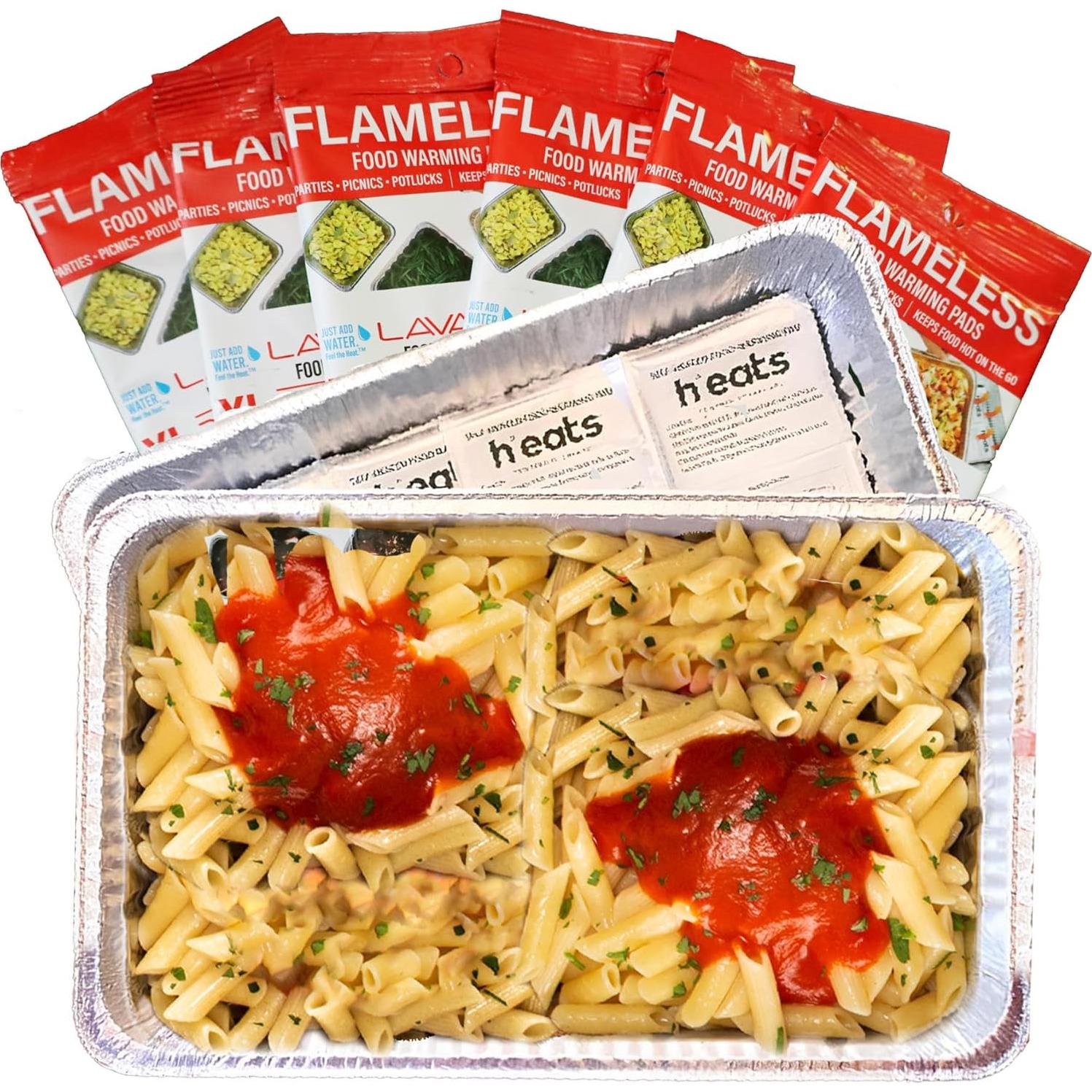 Almohadillas de Calentamiento de Comida LAVA GEL - Paquete de 6