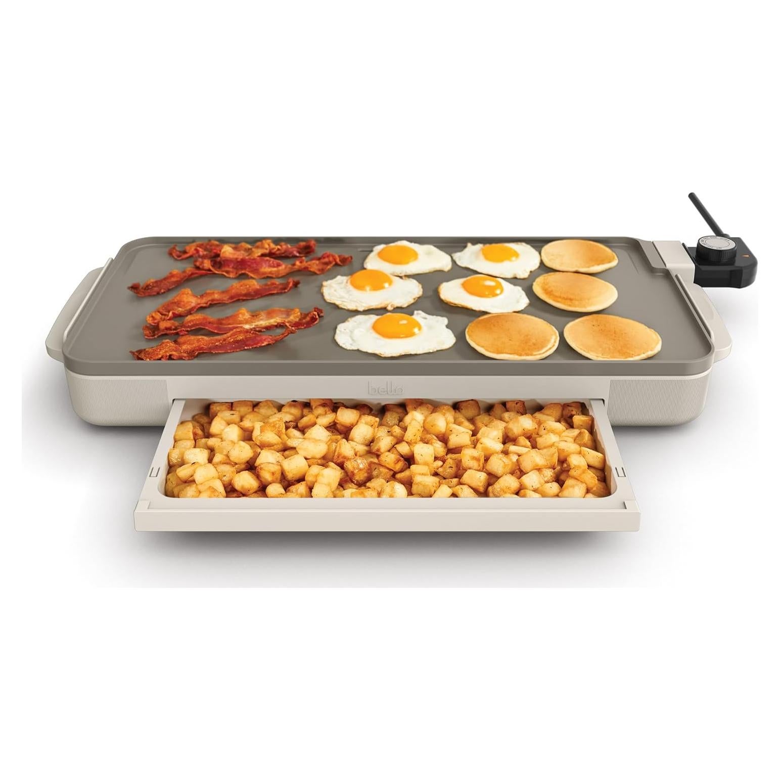 Plancha Eléctrica Bella 10" x 20" Cerámica 1500W con Bandeja