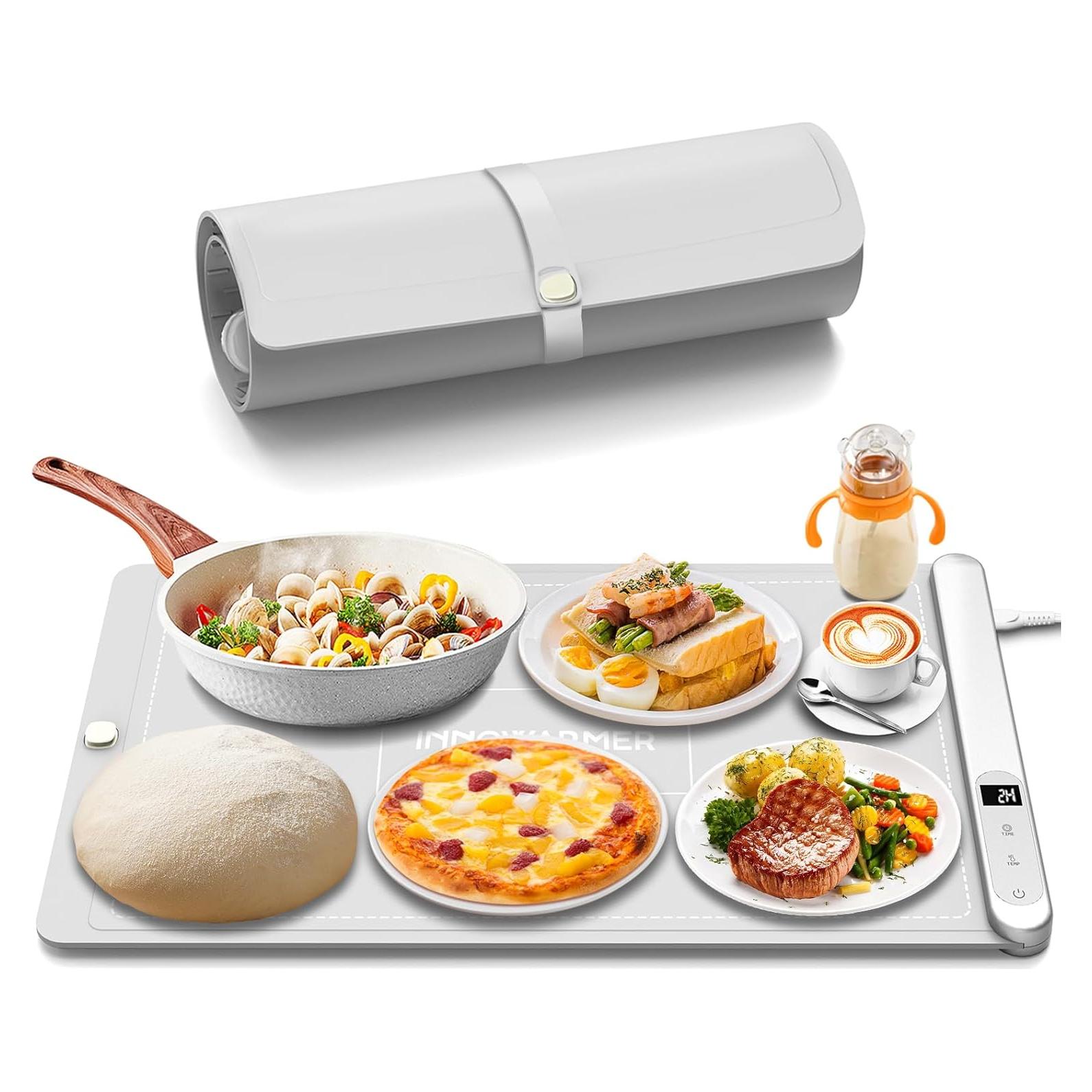 Alfombrilla Calentadora de Comida INNOWARMER 500W Ajustable Gris