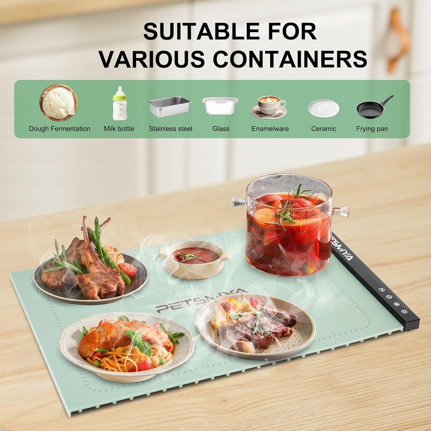 Alfombrilla Calentadora de Comida PETSMYA Verde Claro 1.77 kg