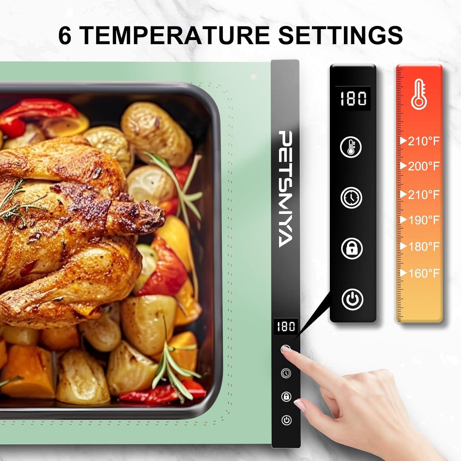 Alfombrilla Calentadora de Comida PETSMYA Verde Claro 1.77 kg