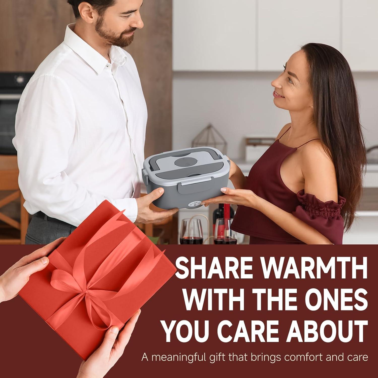 Lonchera Eléctrica Sitlais 80W 1.5L Acero Inoxidable Gris