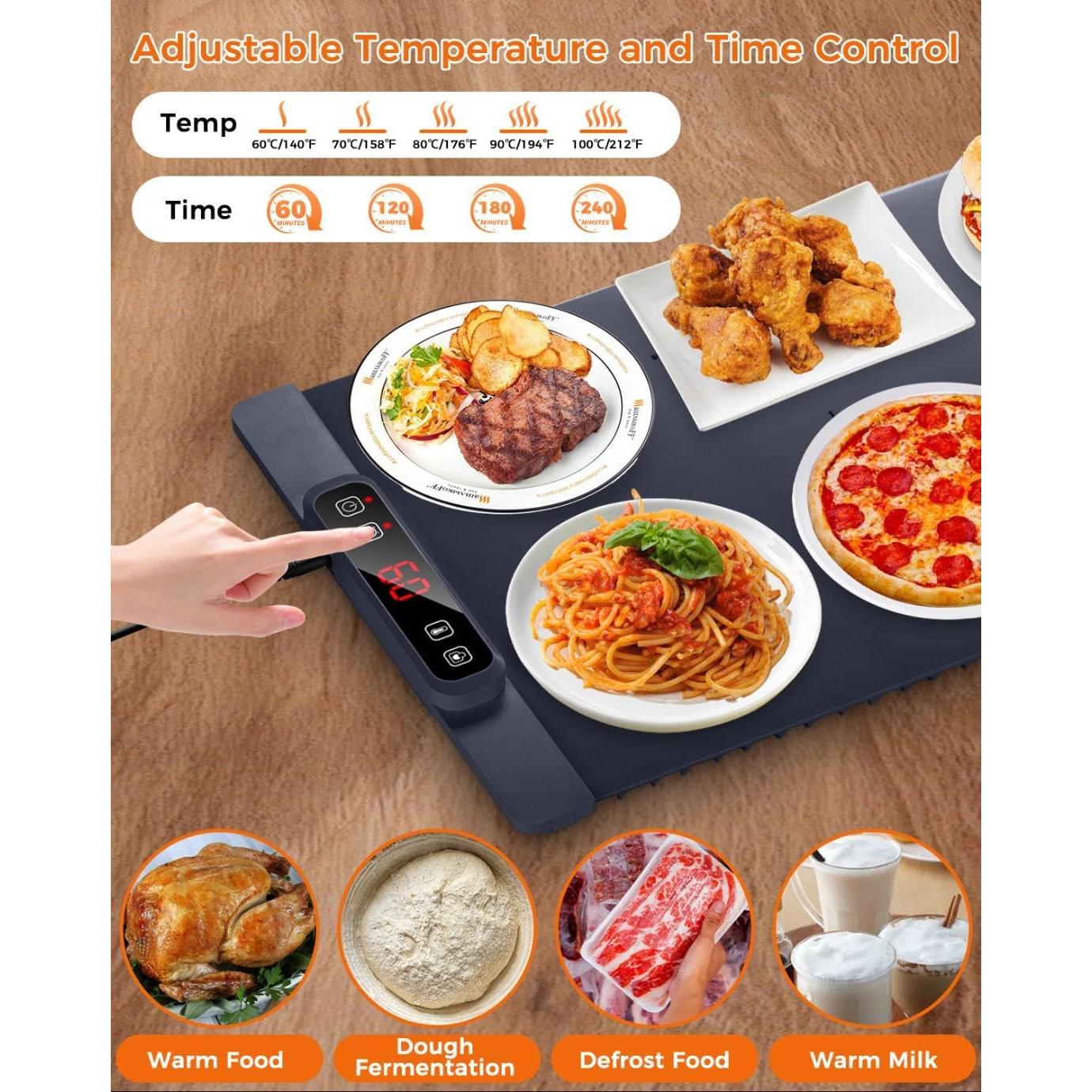 Alfombrilla Calentadora Eléctrica Haibro 60x40 cm 5 Temperaturas