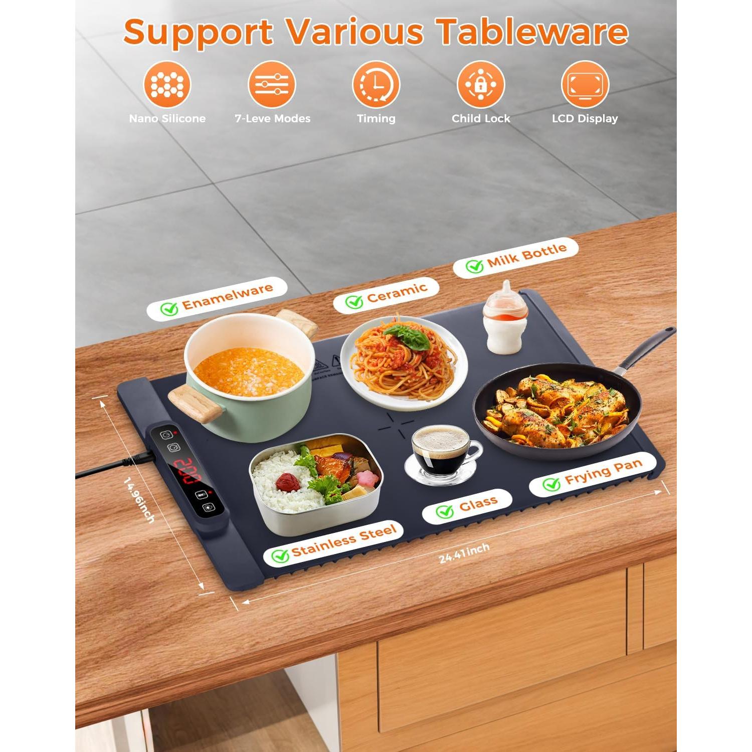 Alfombrilla Calentadora Eléctrica Haibro 60x40 cm 5 Temperaturas