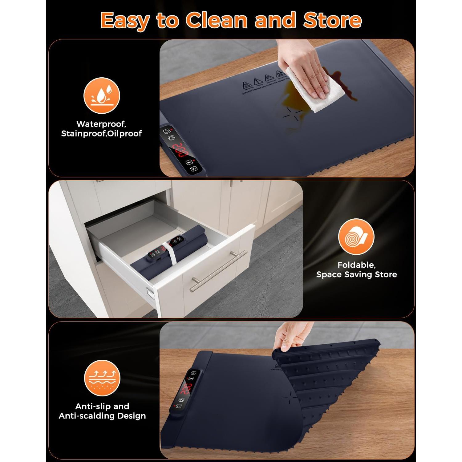 Alfombrilla Calentadora Eléctrica Haibro 60x40 cm 5 Temperaturas