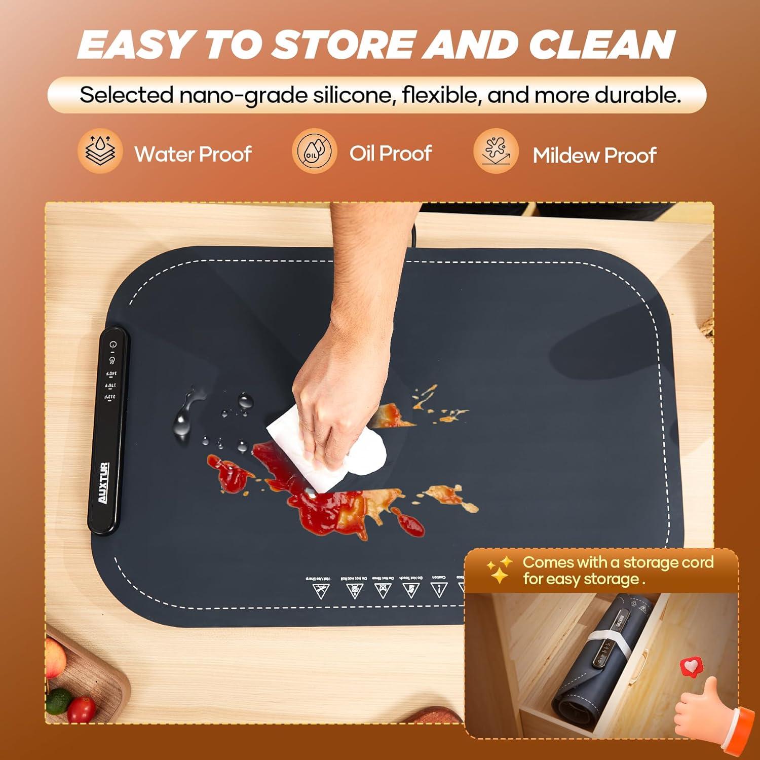 Bandeja Calentadora Eléctrica AUXTUR 61.1cm 3 Temperaturas