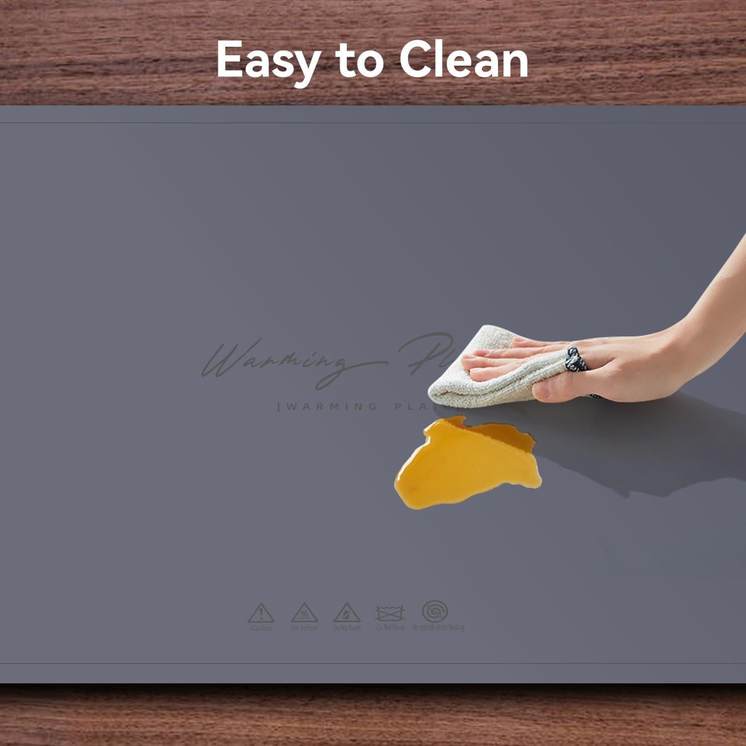 Alfombrilla Calentadora de Comida ATS 61x41 cm Silicona Gris